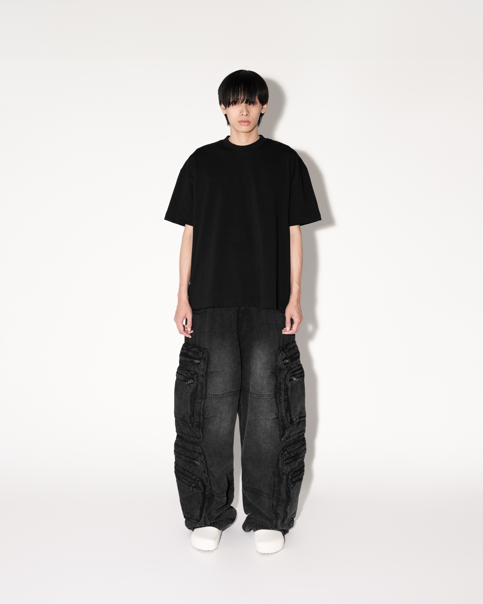 SS24 CARGO JEANS - WASHED BLACK