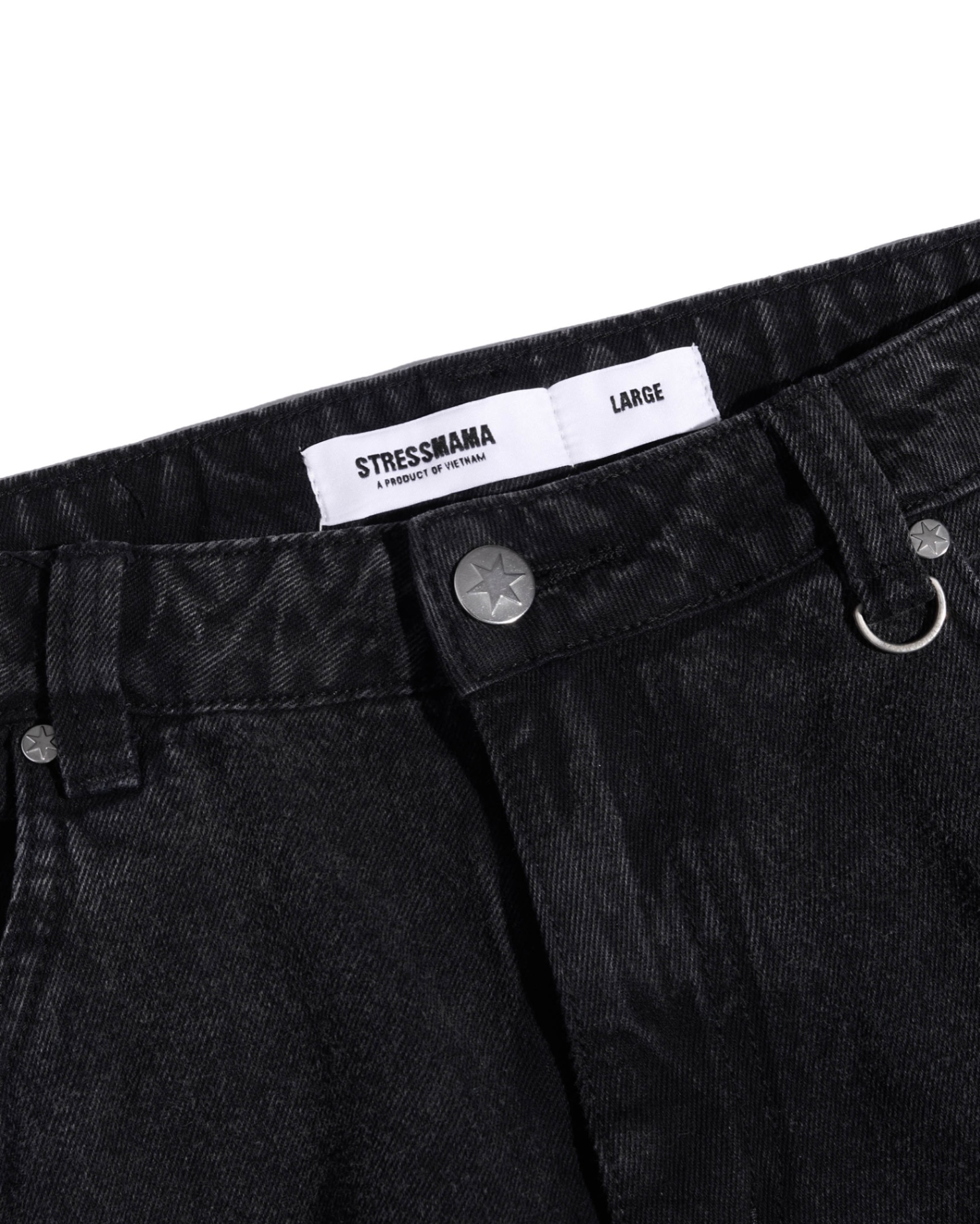 SS24 CARGO JEANS - WASHED BLACK