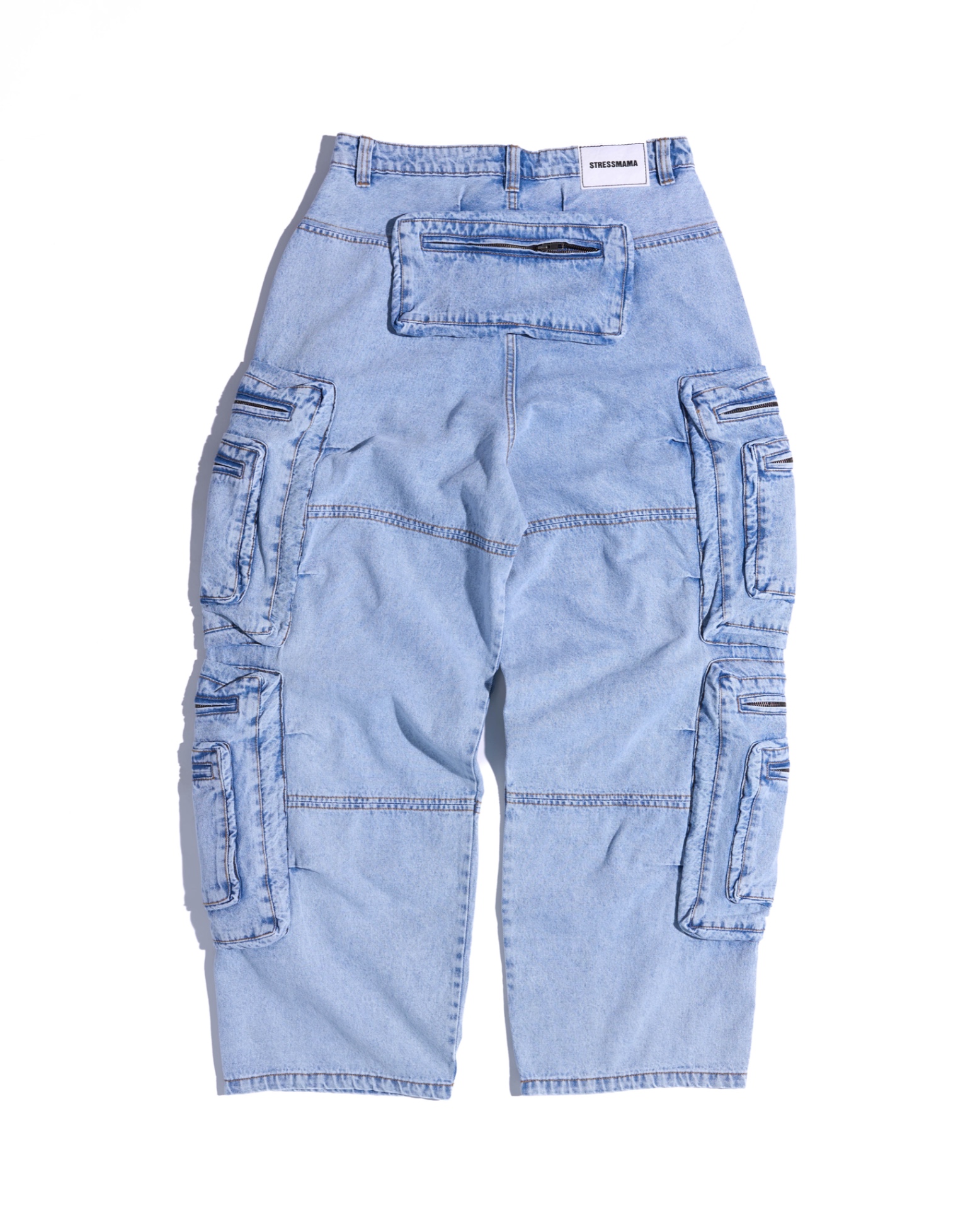 SS24 CARGO JEANS - WASHED BLUE