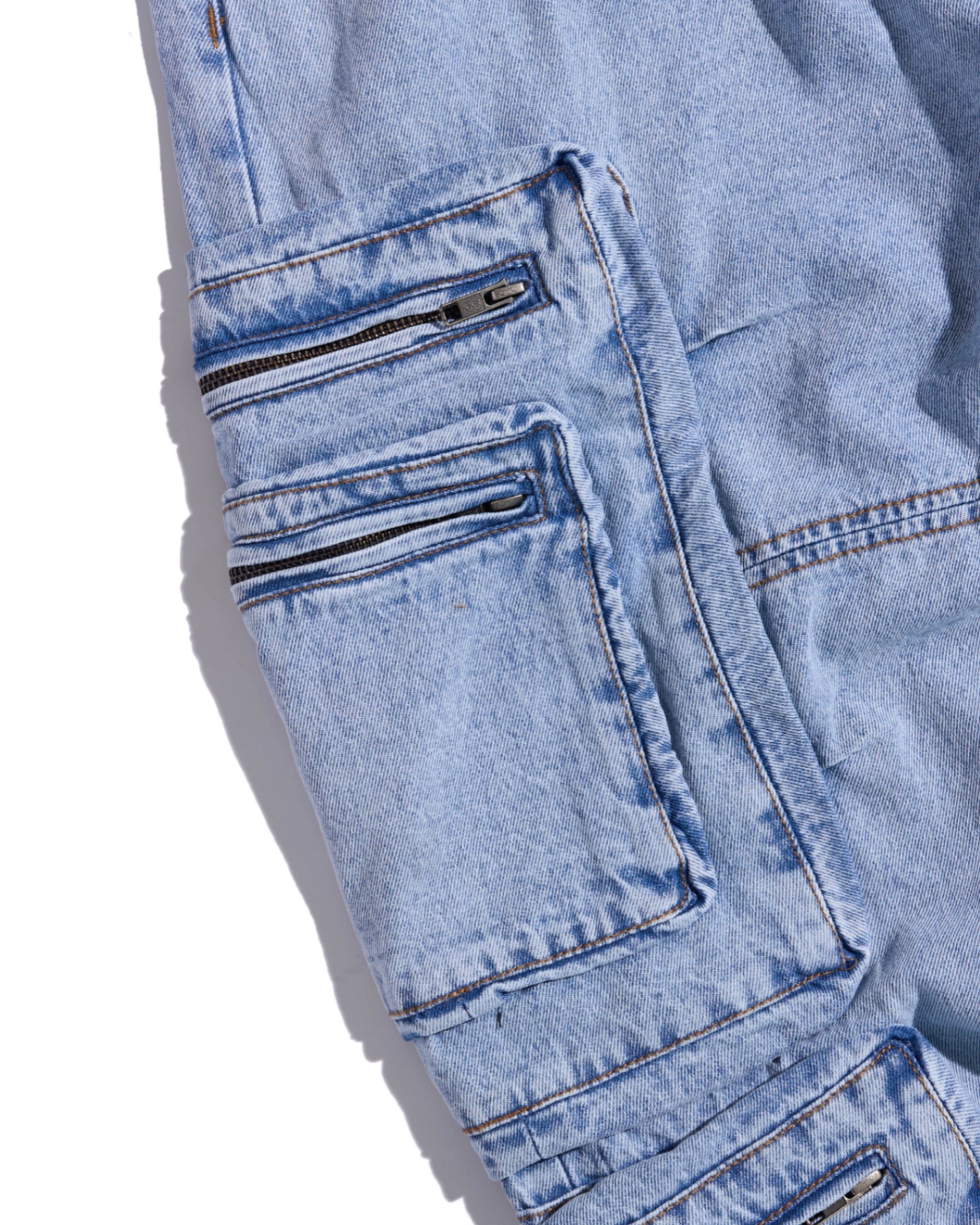 SS24 CARGO JEANS - WASHED BLUE