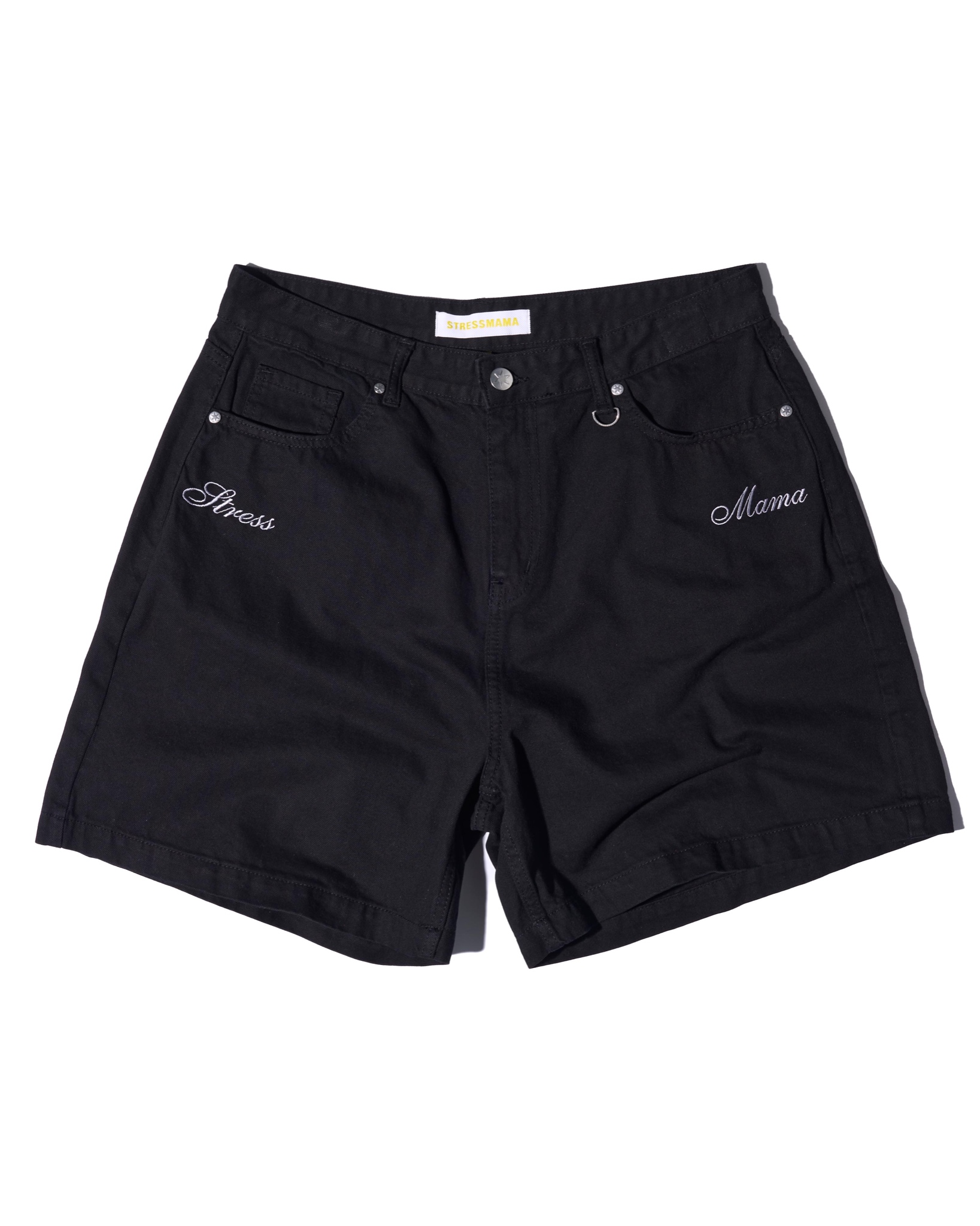 SS24 DENIM SHORTS - BLACK