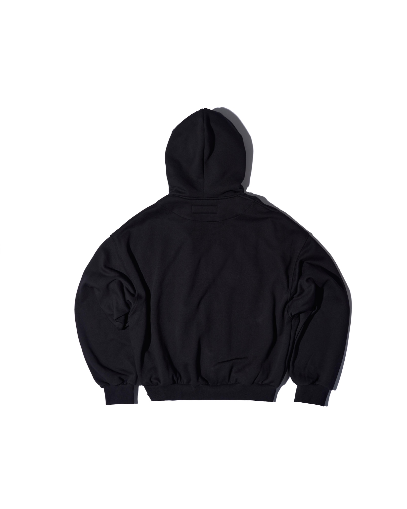 SS24 PATCH ZIP HOODIE - BLACK