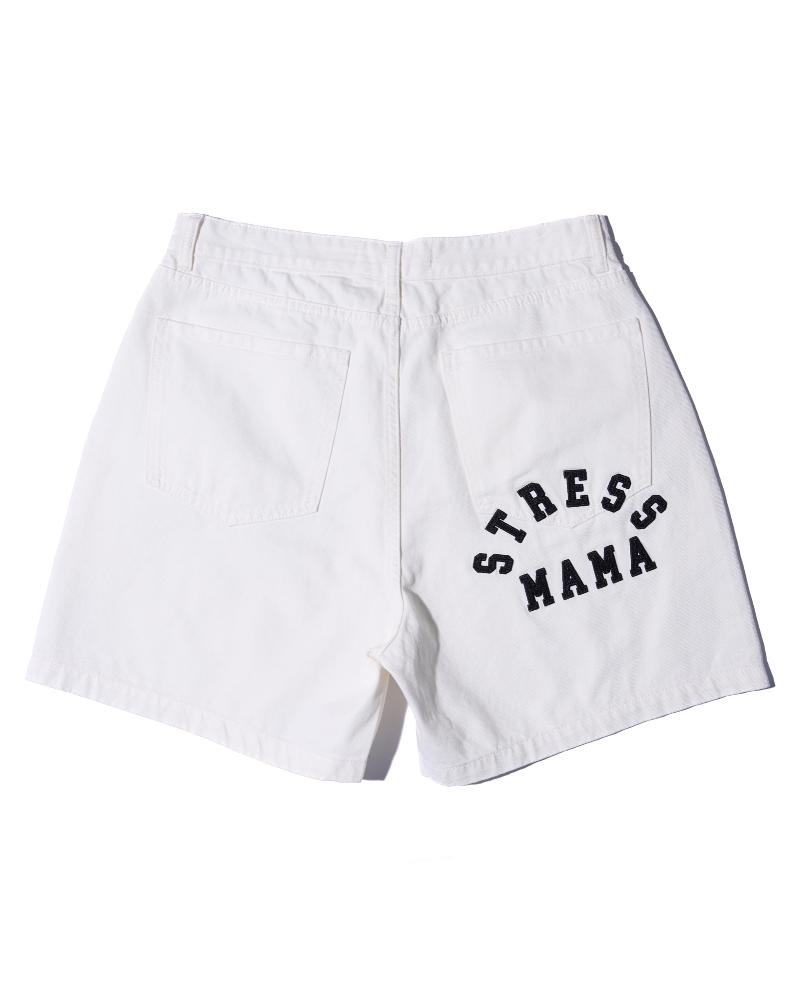 SS24 DENIM SHORTS - WHITE