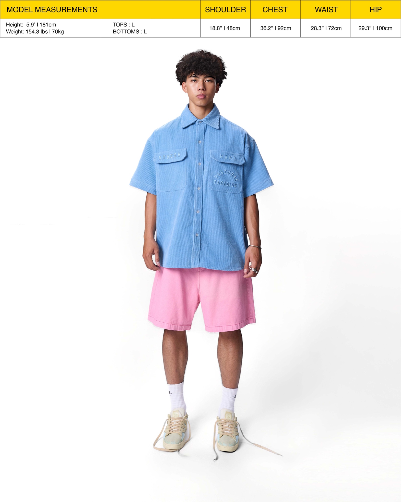 SS24 CORDUROY SHIRT - BLUE