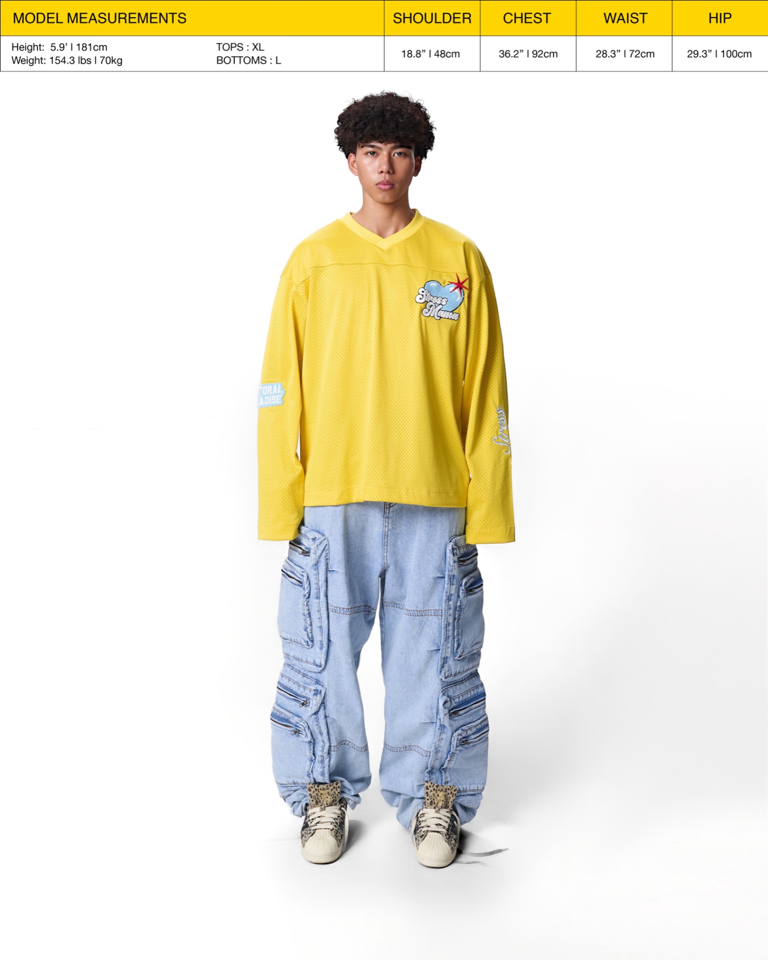 SS24 MESH LONGSLEEVE - YELLOW