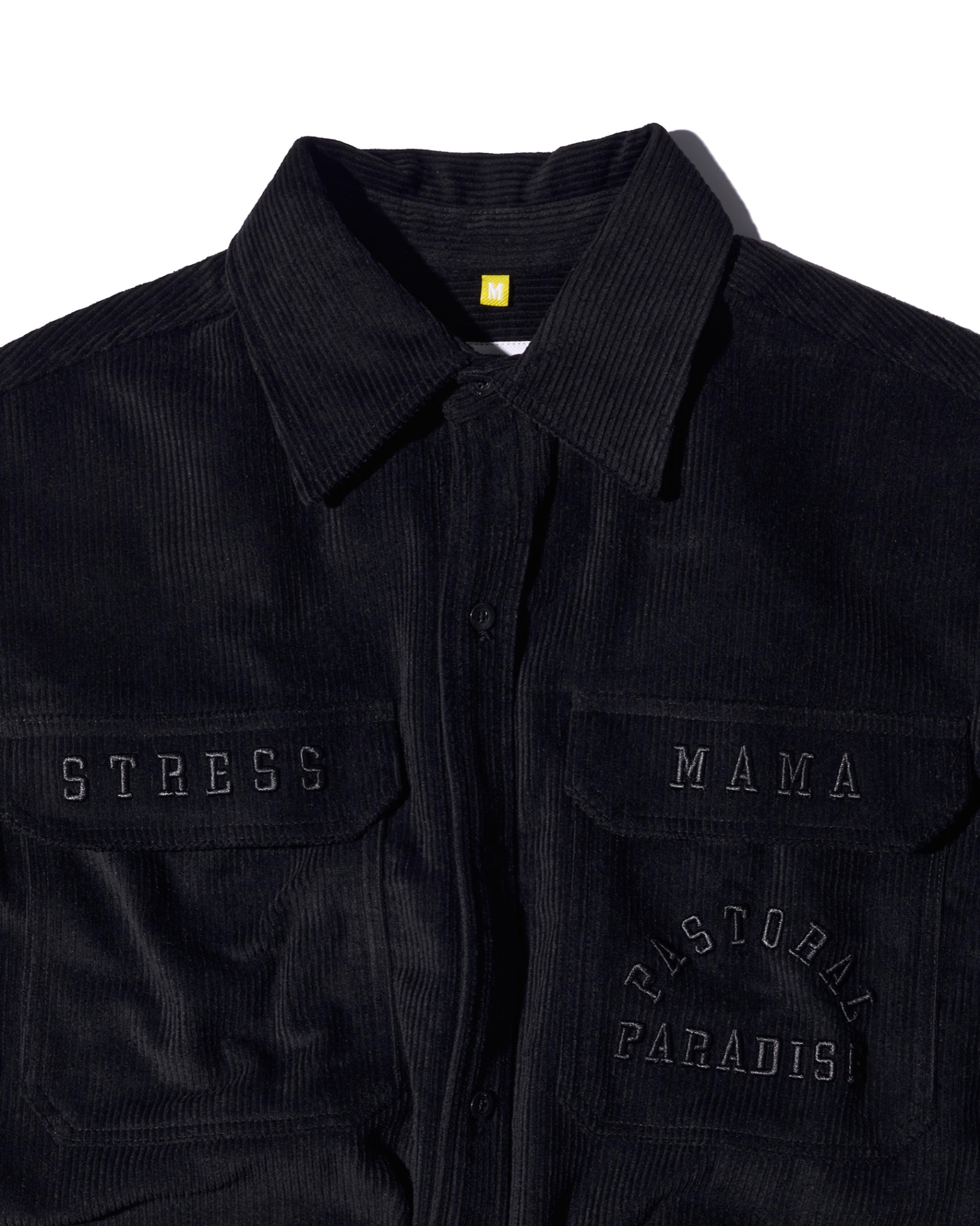 SS24 CORDUROY SHIRT - BLACK