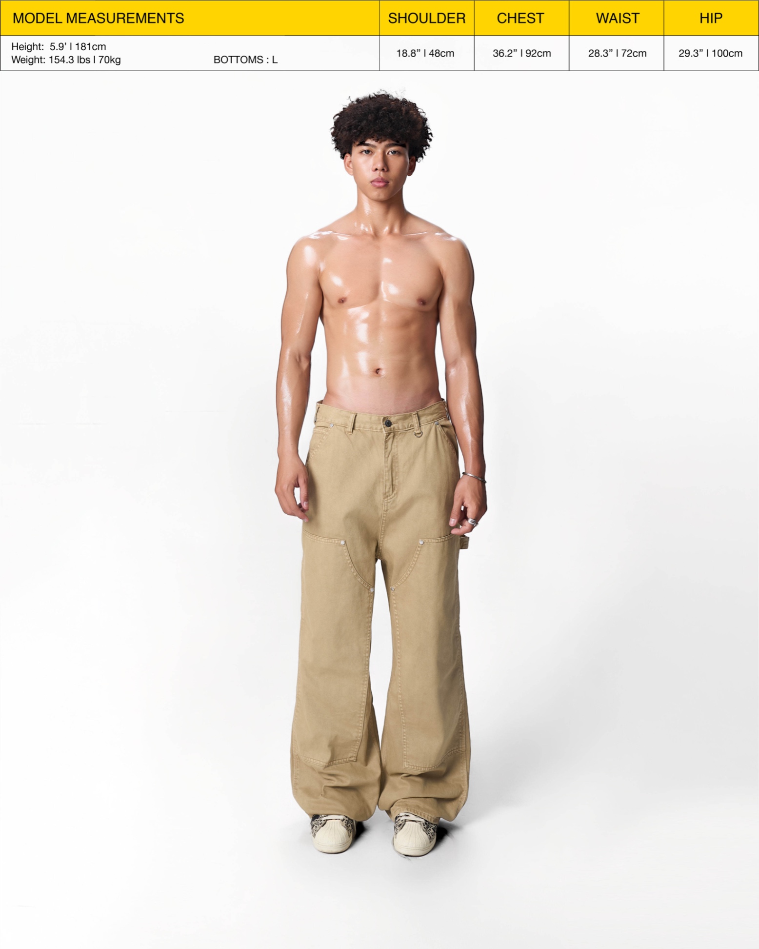 SS24 PATCH PANTS - BROWN