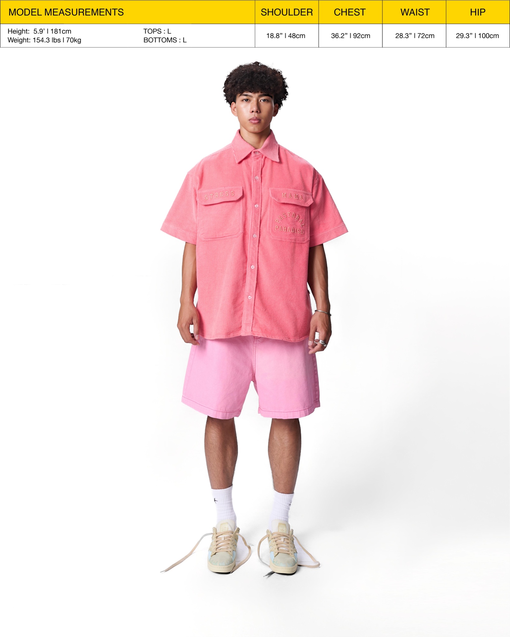 SS24 CORDUROY SHIRT - PINK