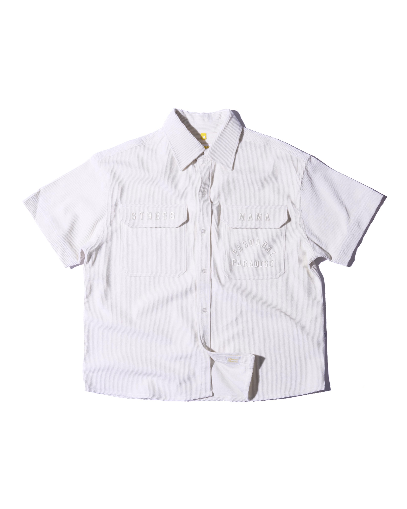 SS24 CORDUROY SHIRT - WHITE