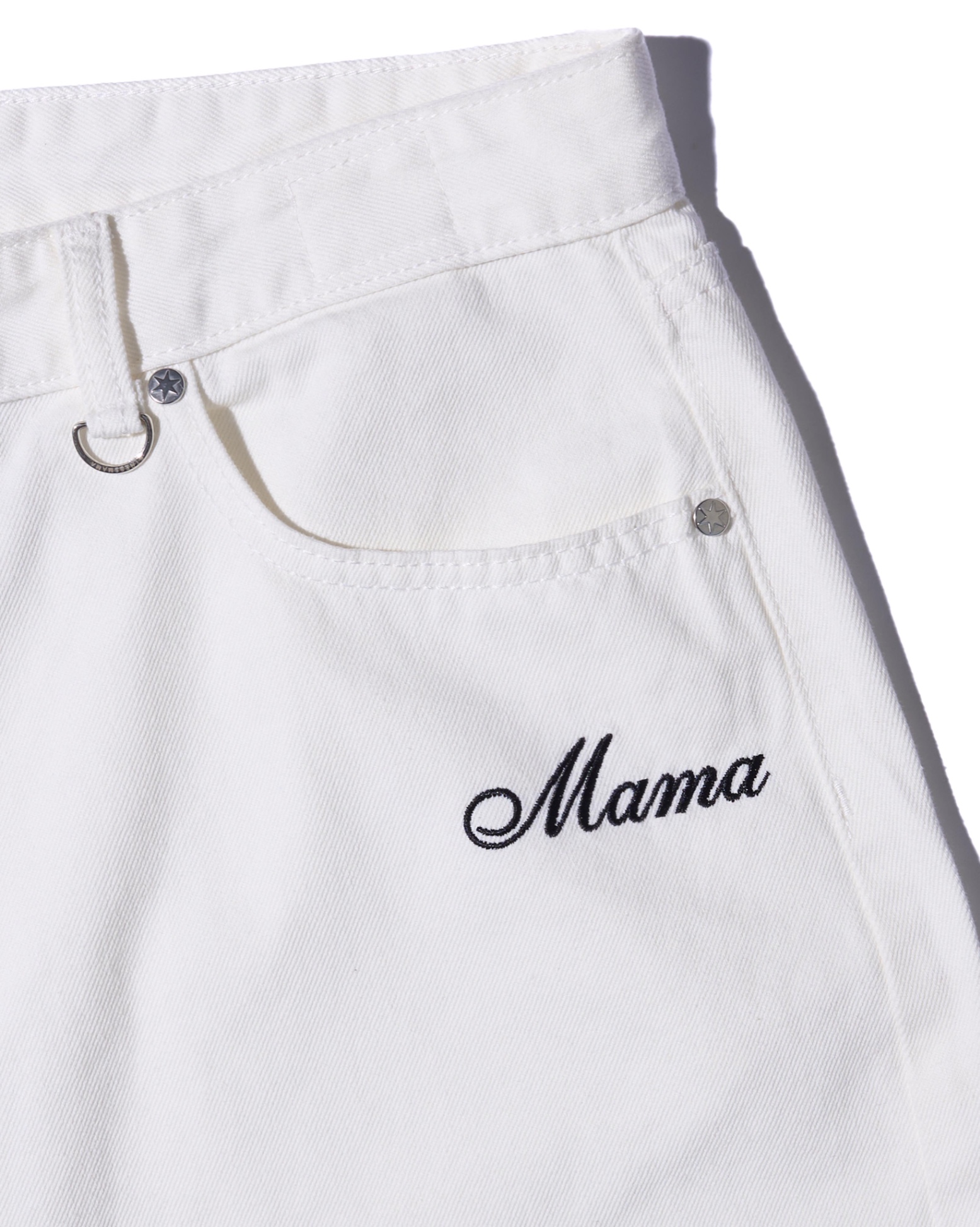 SS24 DENIM SHORTS - WHITE