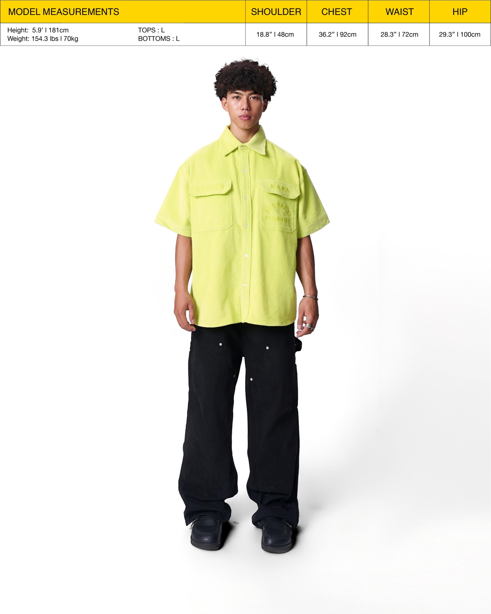 SS24 CORDUROY SHIRT - GREEN