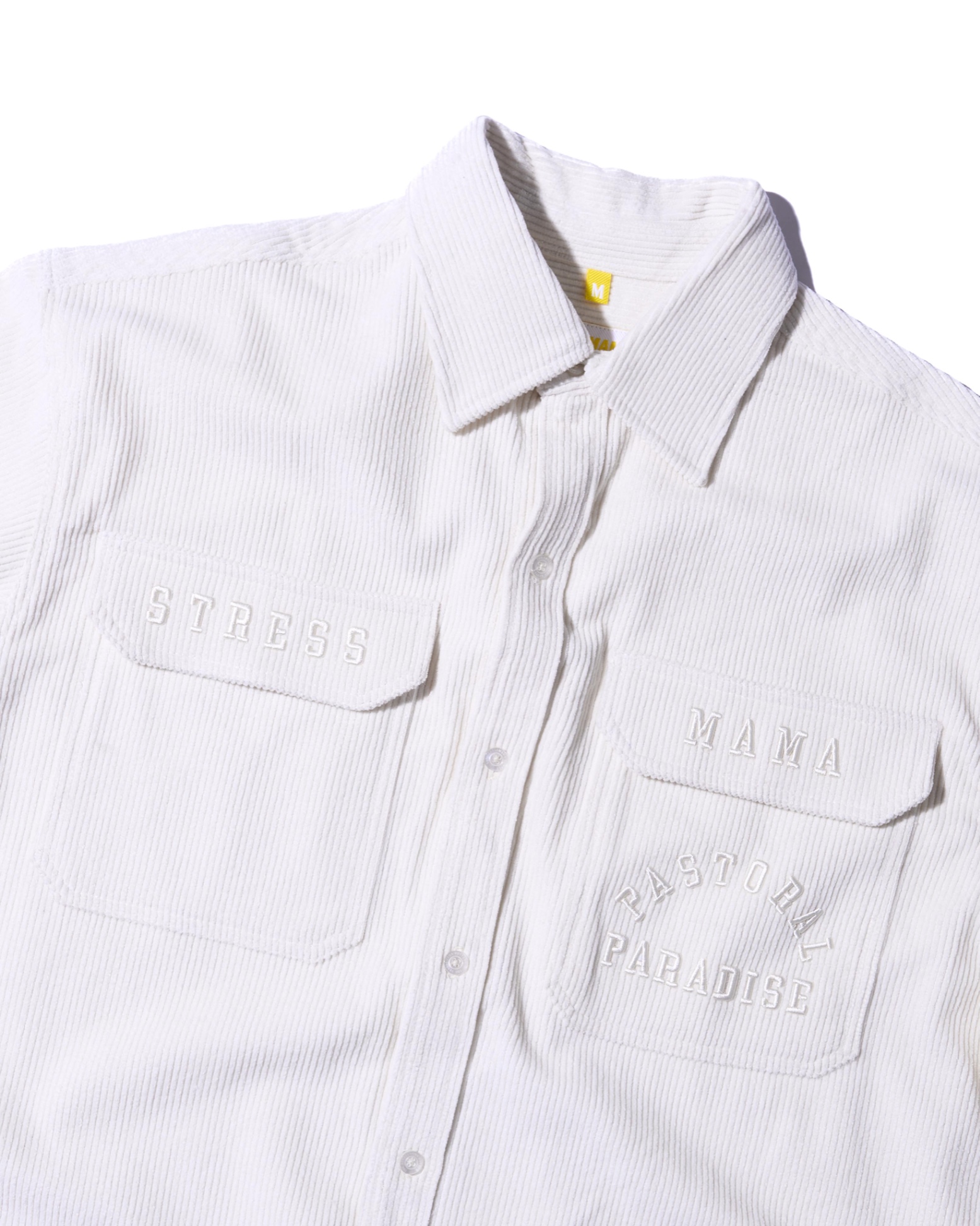 SS24 CORDUROY SHIRT - WHITE