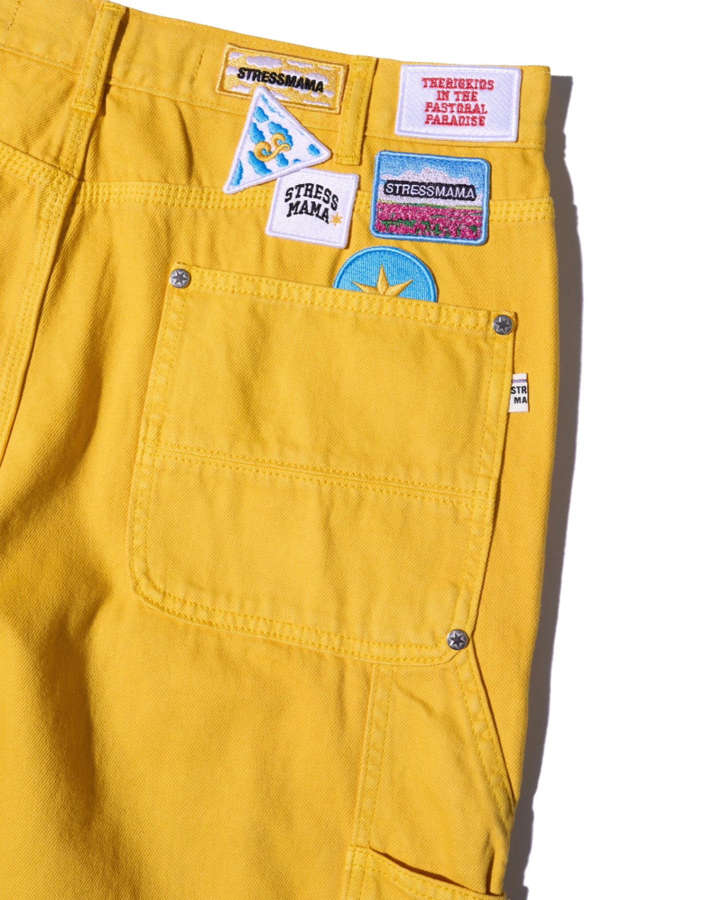 SS24 PATCH PANTS - YELLOW