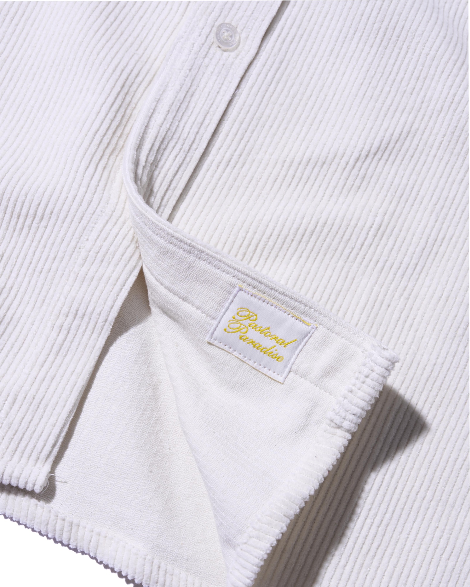 SS24 CORDUROY SHIRT - WHITE