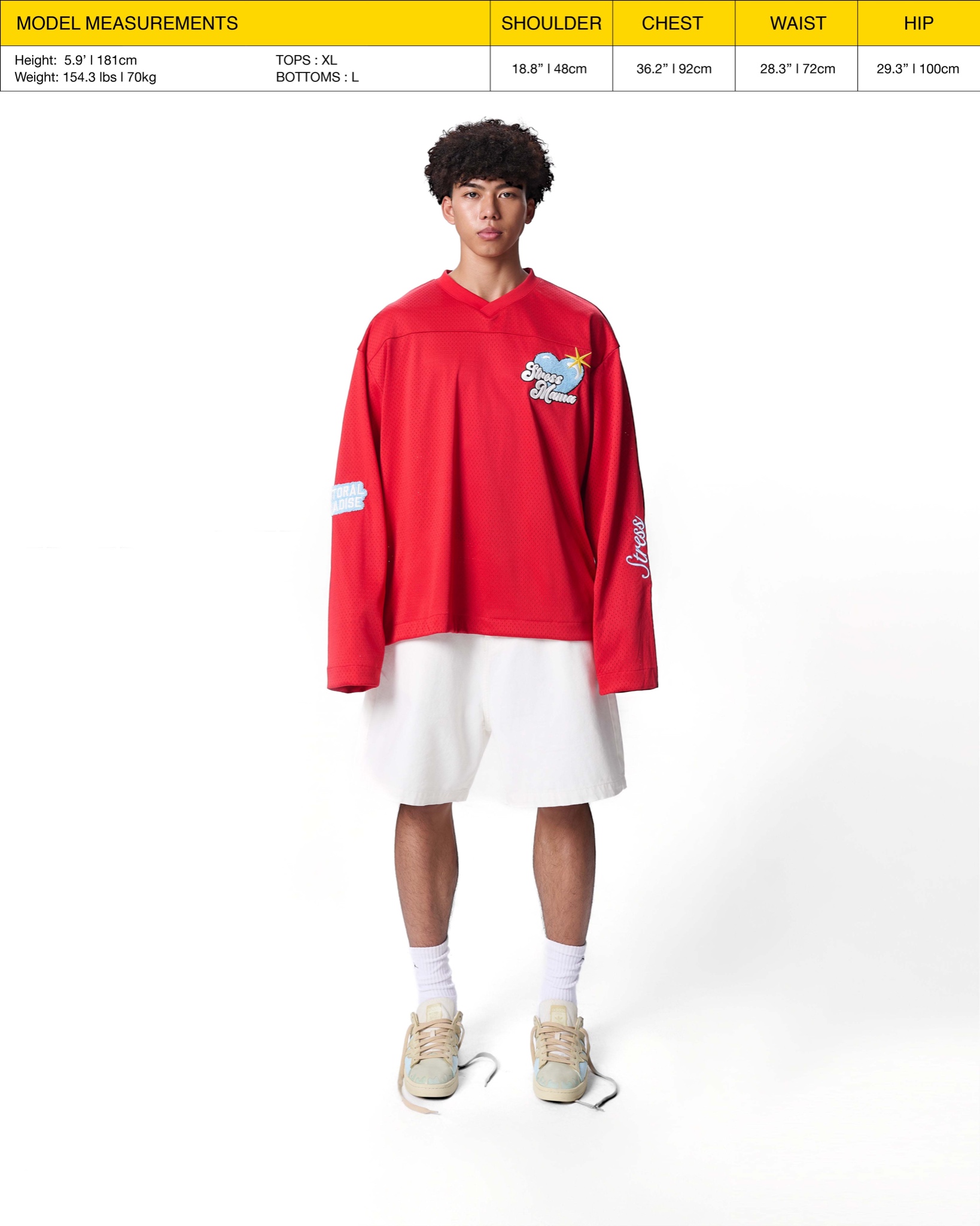 SS24 MESH LONGSLEEVE - RED