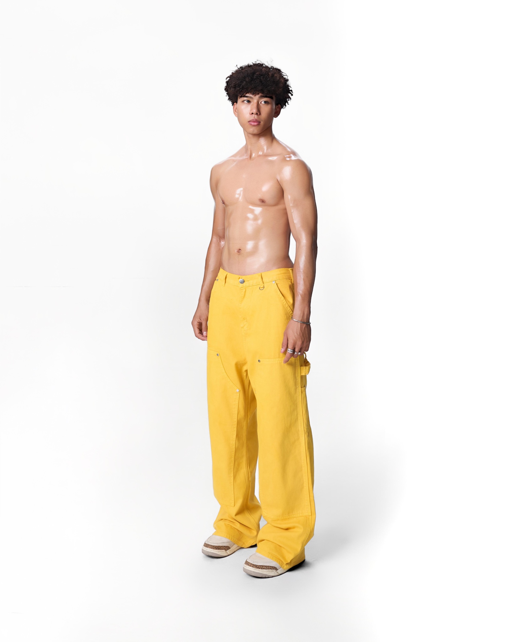 SS24 PATCH PANTS - YELLOW