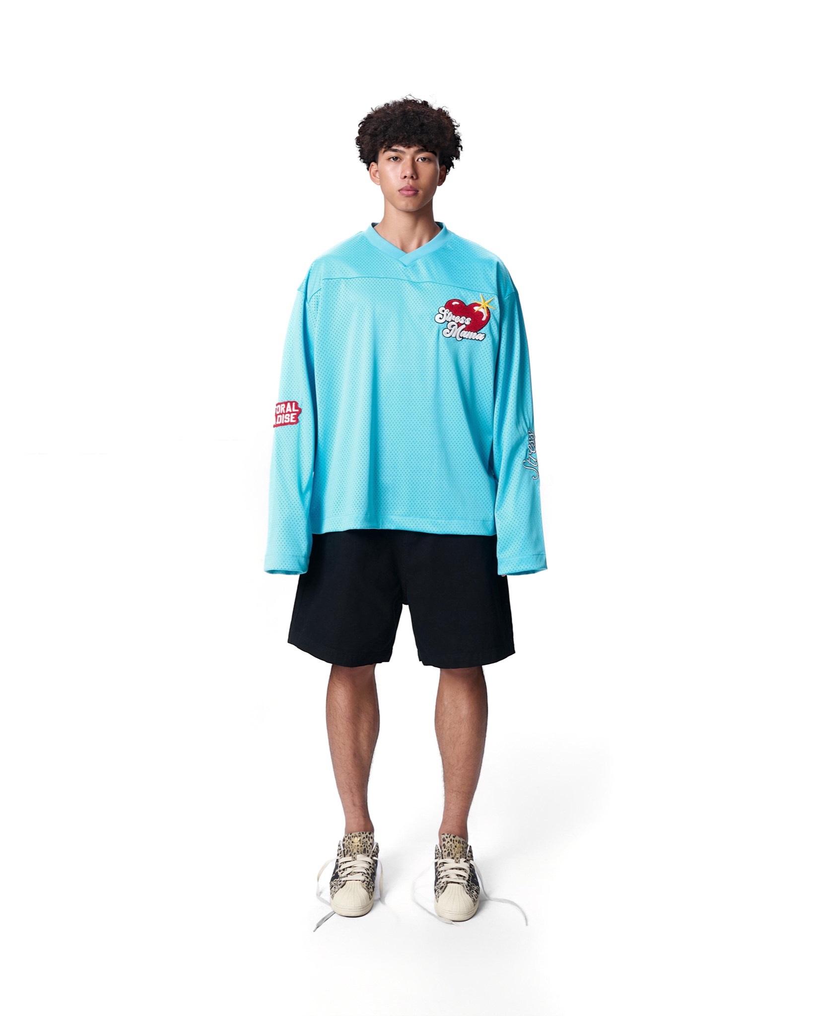 SS24 MESH LONGSLEEVE - BLUE