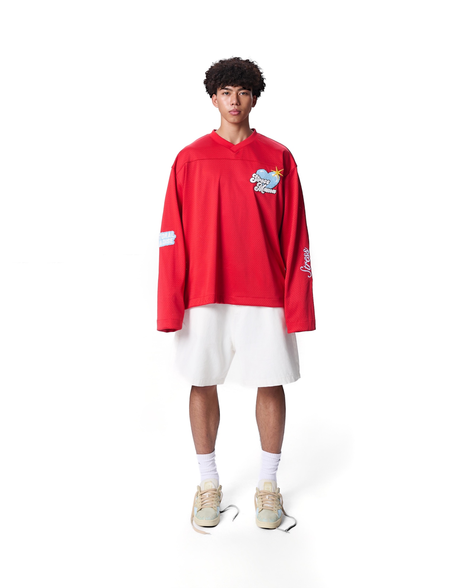 SS24 MESH LONGSLEEVE - RED