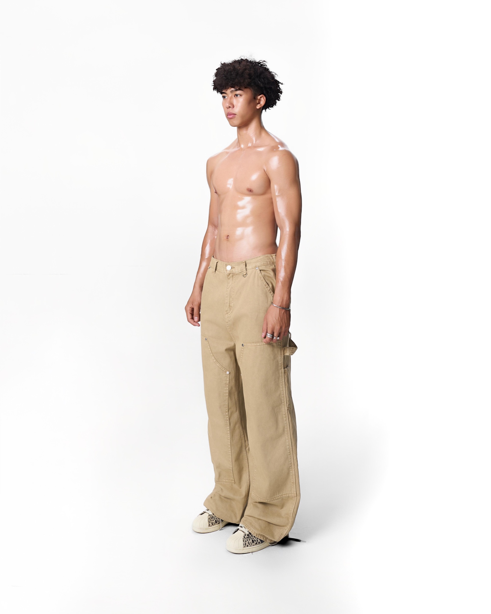 SS24 PATCH PANTS - BROWN