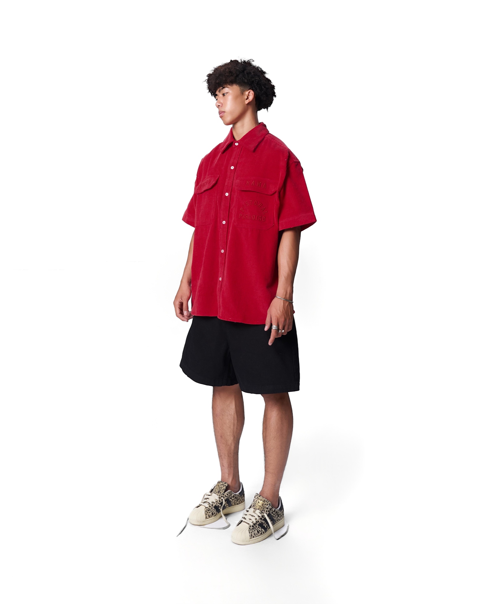 SS24 CORDUROY SHIRT - RED