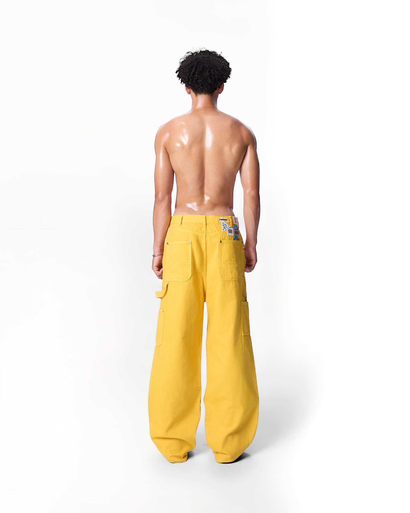 SS24 PATCH PANTS - YELLOW