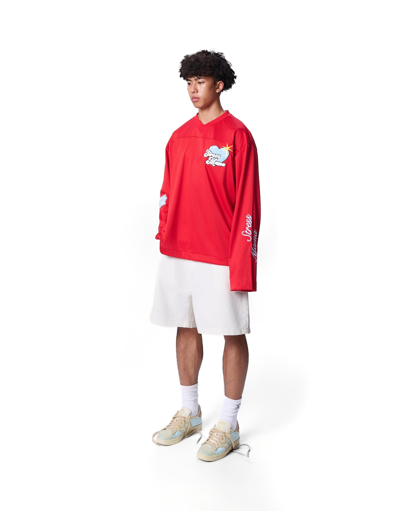 SS24 MESH LONGSLEEVE - RED