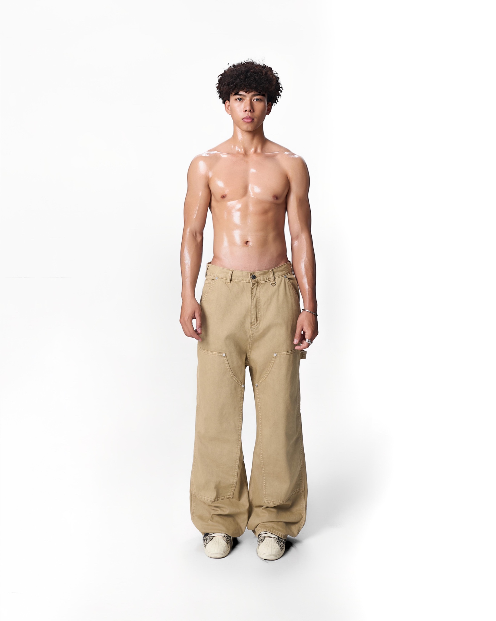 SS24 PATCH PANTS - BROWN