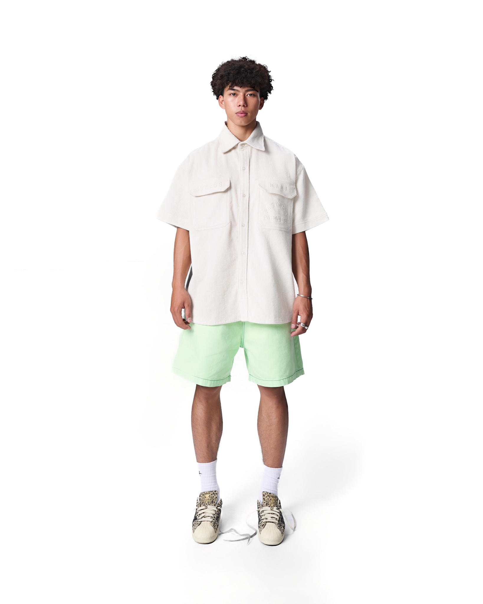 SS24 CORDUROY SHIRT - WHITE