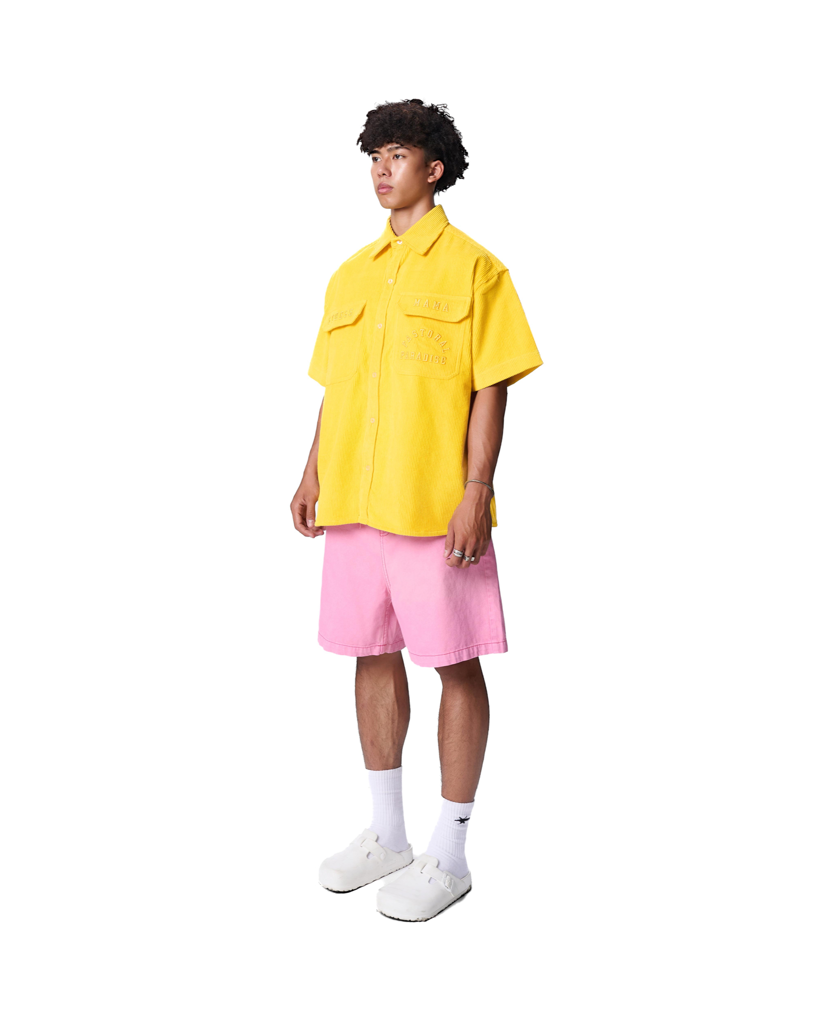 SS24 CORDUROY SHIRT - YELLOW