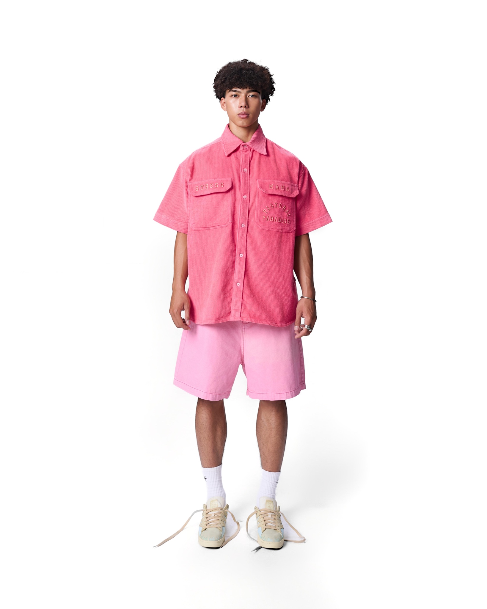 SS24 CORDUROY SHIRT - PINK