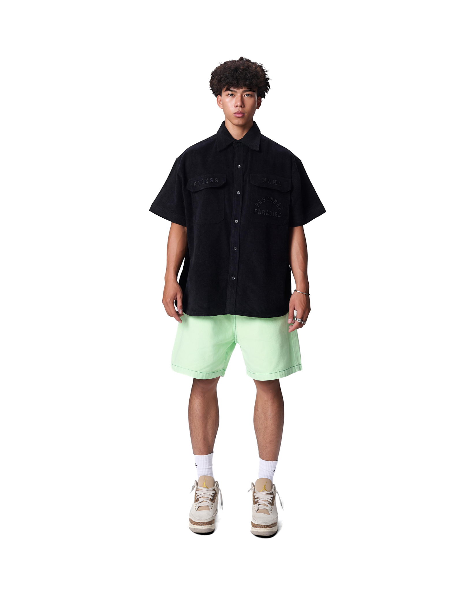 SS24 CORDUROY SHIRT - BLACK