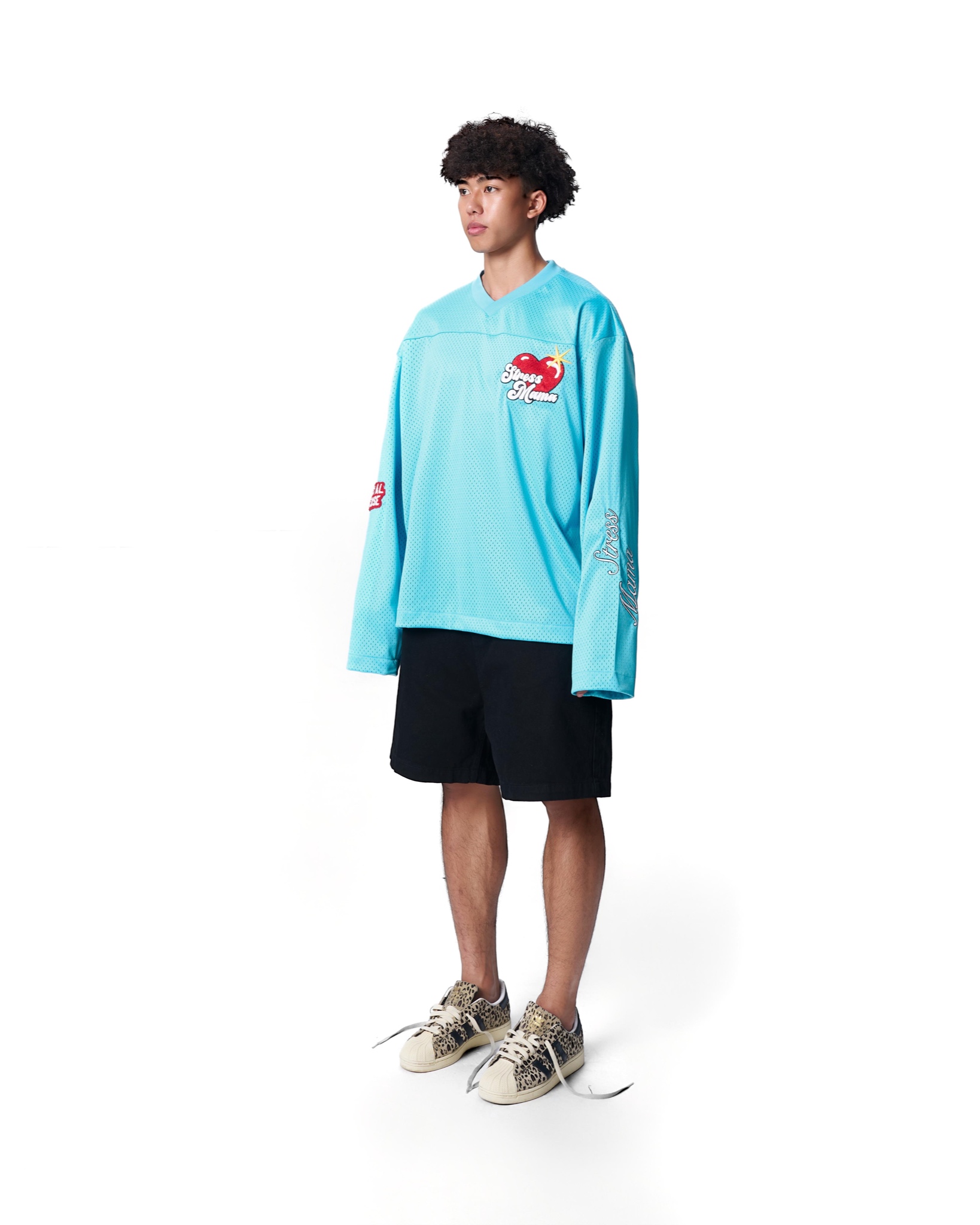 SS24 MESH LONGSLEEVE - BLUE