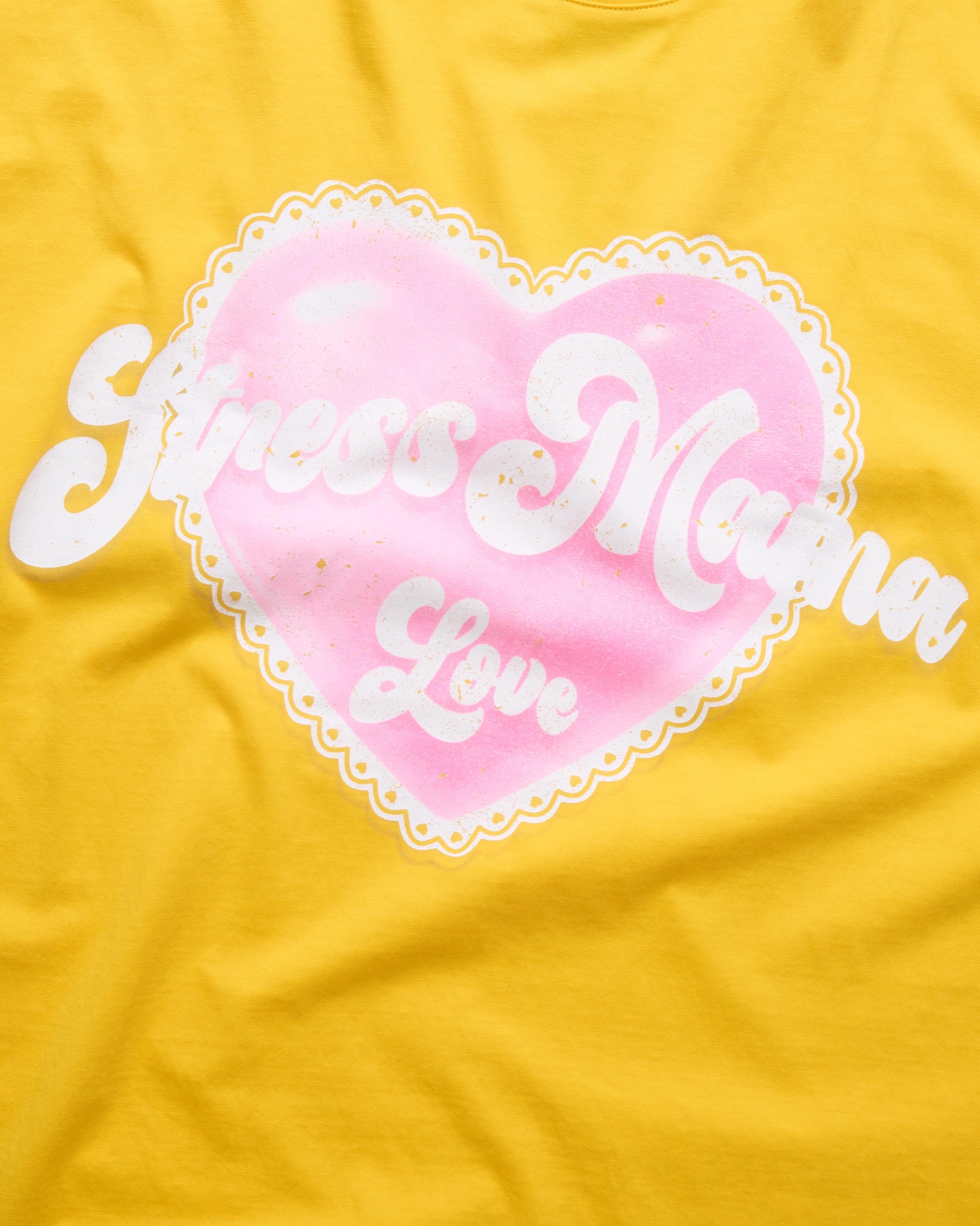 SUMMER24 HEART T-SHIRT - YELLOW