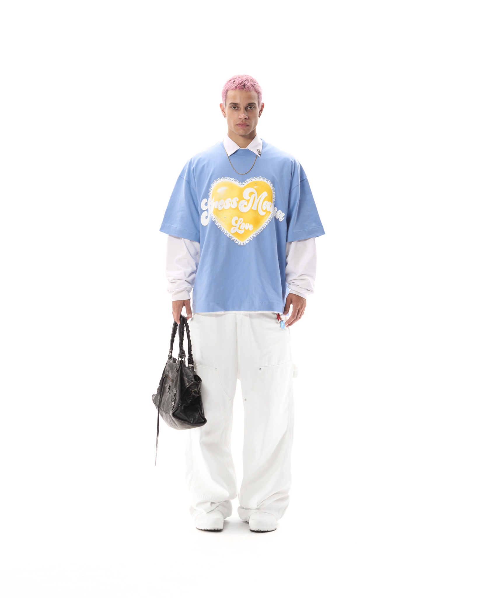 SUMMER24 HEART T-SHIRT - BLUE