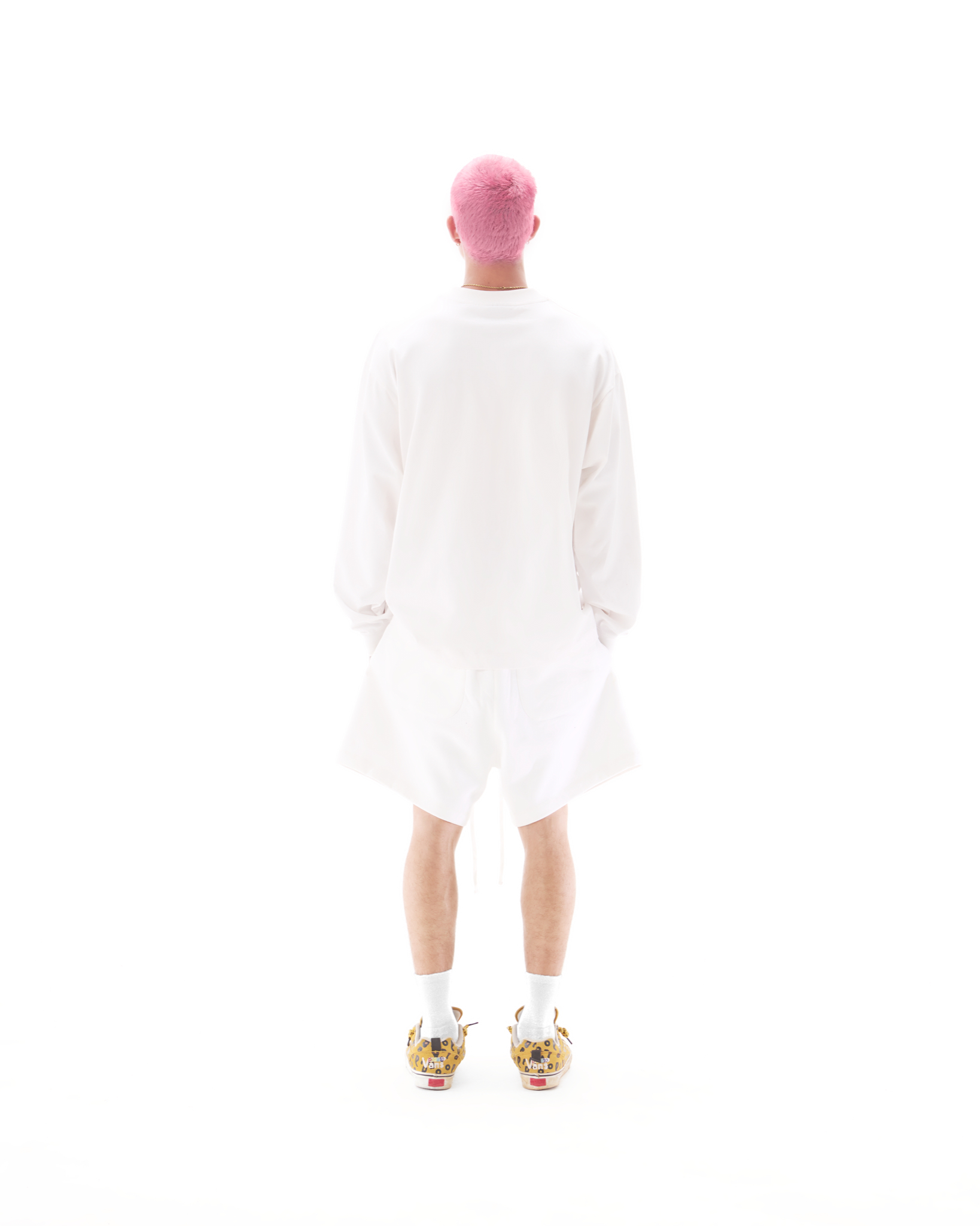 SUMMER24 HEART SHORTS - WHITE