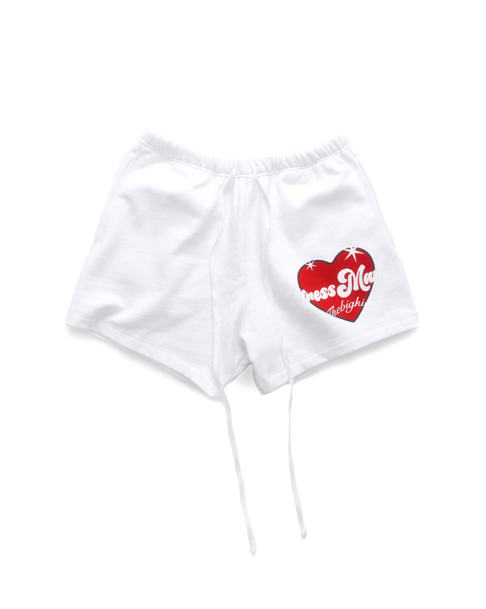 SUMMER24 HEART SHORTS - WHITE