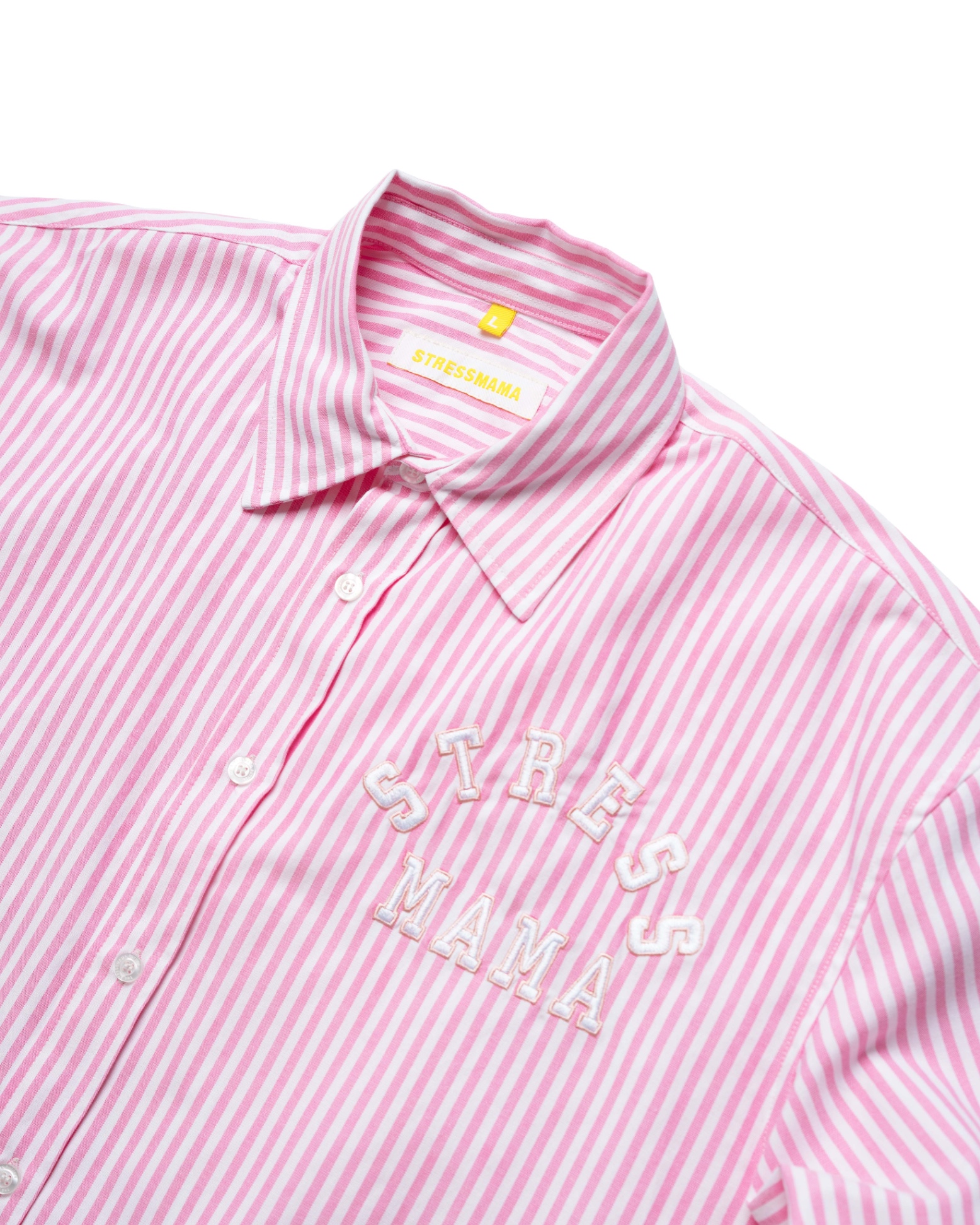 RESORT24 LEISURE LONG-SLEEVE SHIRT - PINK STRIPE