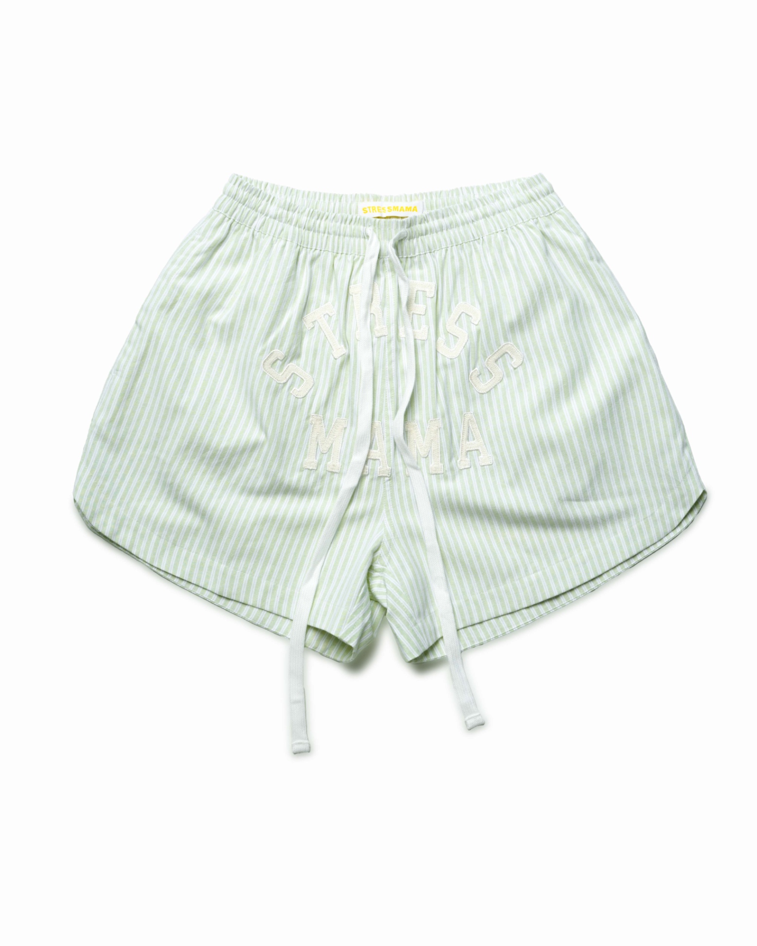 RESORT24 LEISURE SHORTS - GREEN STRIPE