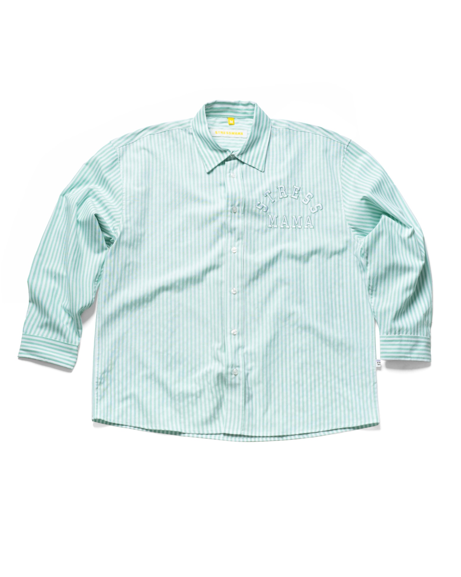 RESORT24 LEISURE LONG-SLEEVE SHIRT - GREEN STRIPE