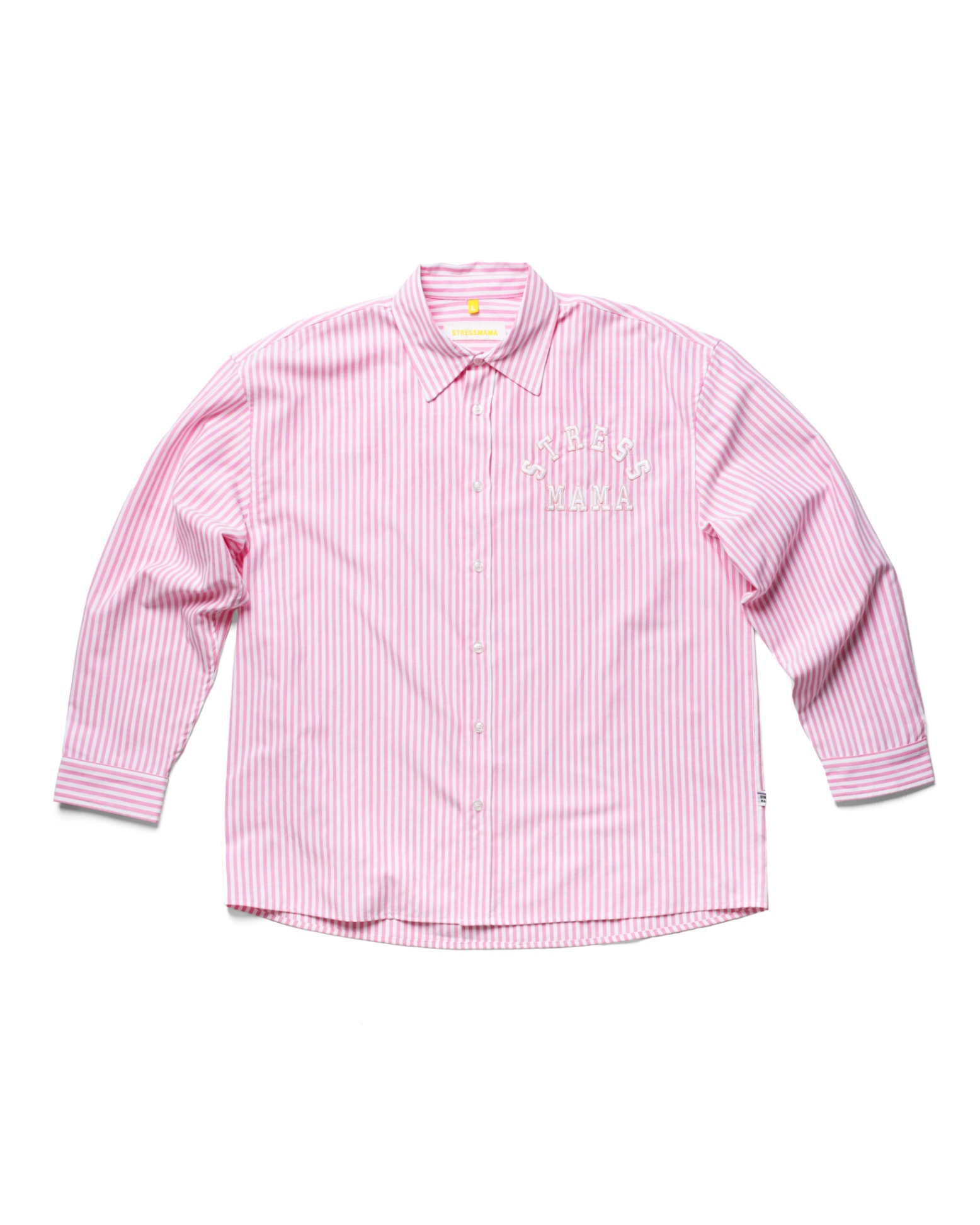 RESORT24 LEISURE LONG-SLEEVE SHIRT - PINK STRIPE