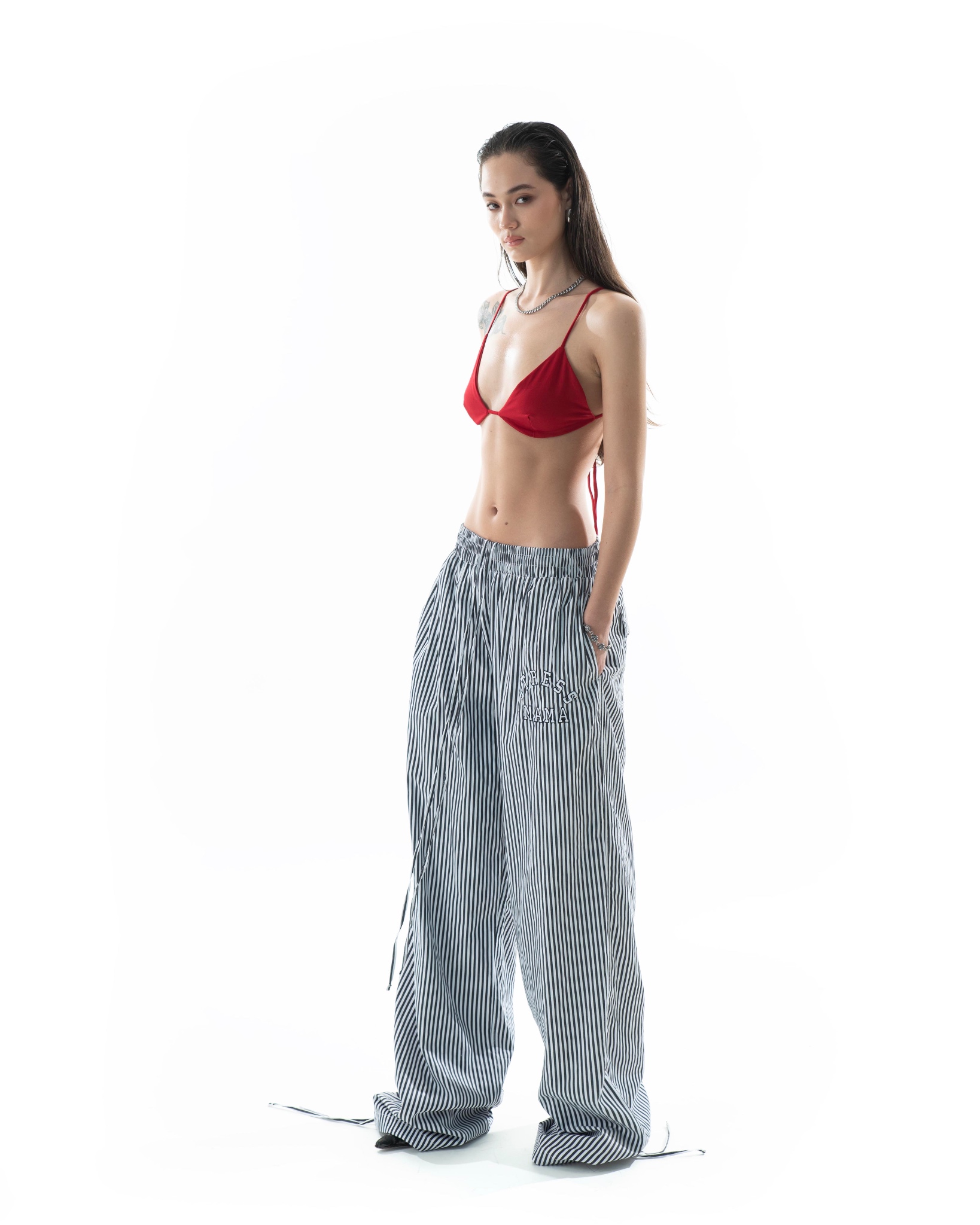 RESORT24 LEISURE PANTS - BLACK STRIPE