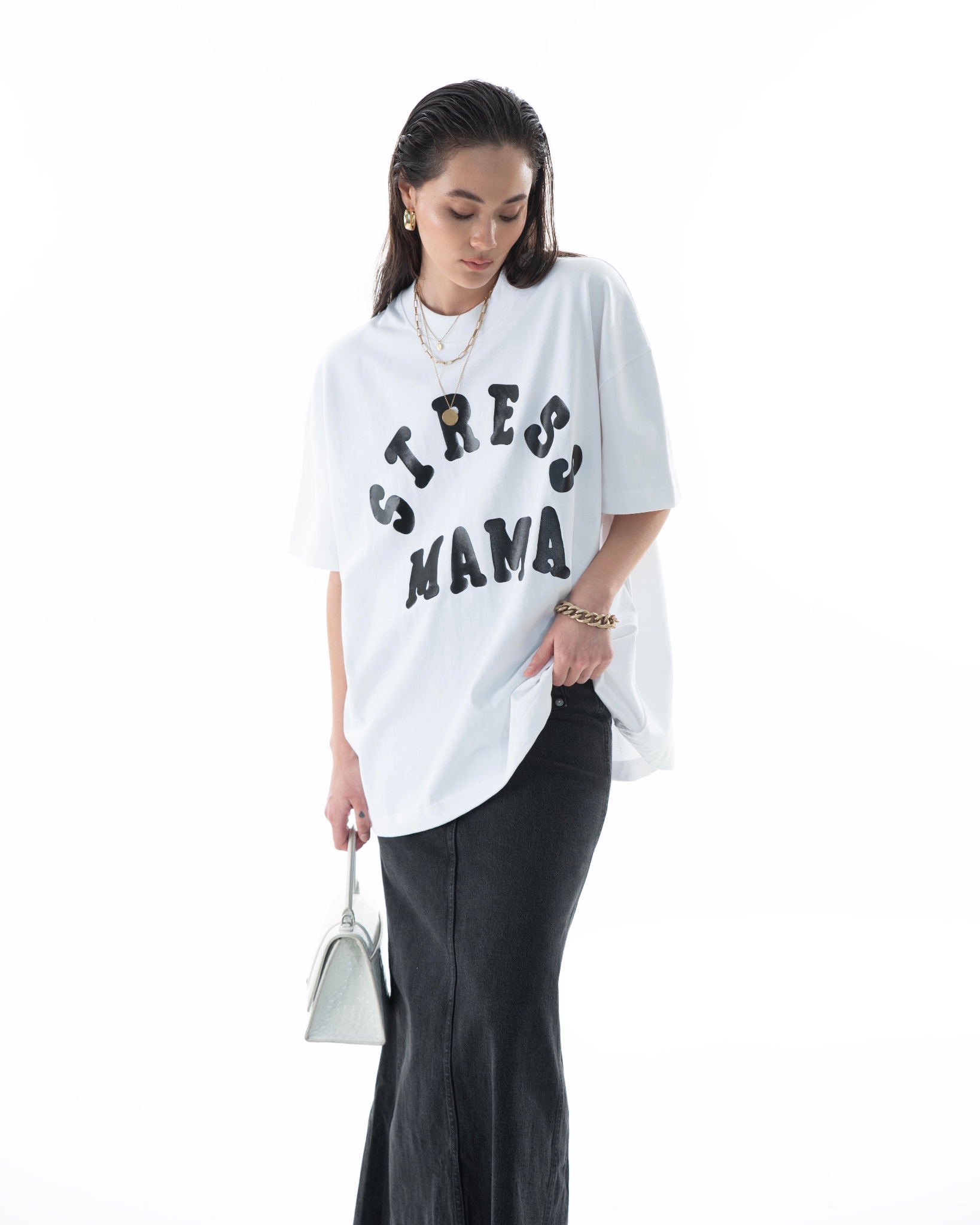 STRESSMAMA CORE T-SHIRT - WHITE