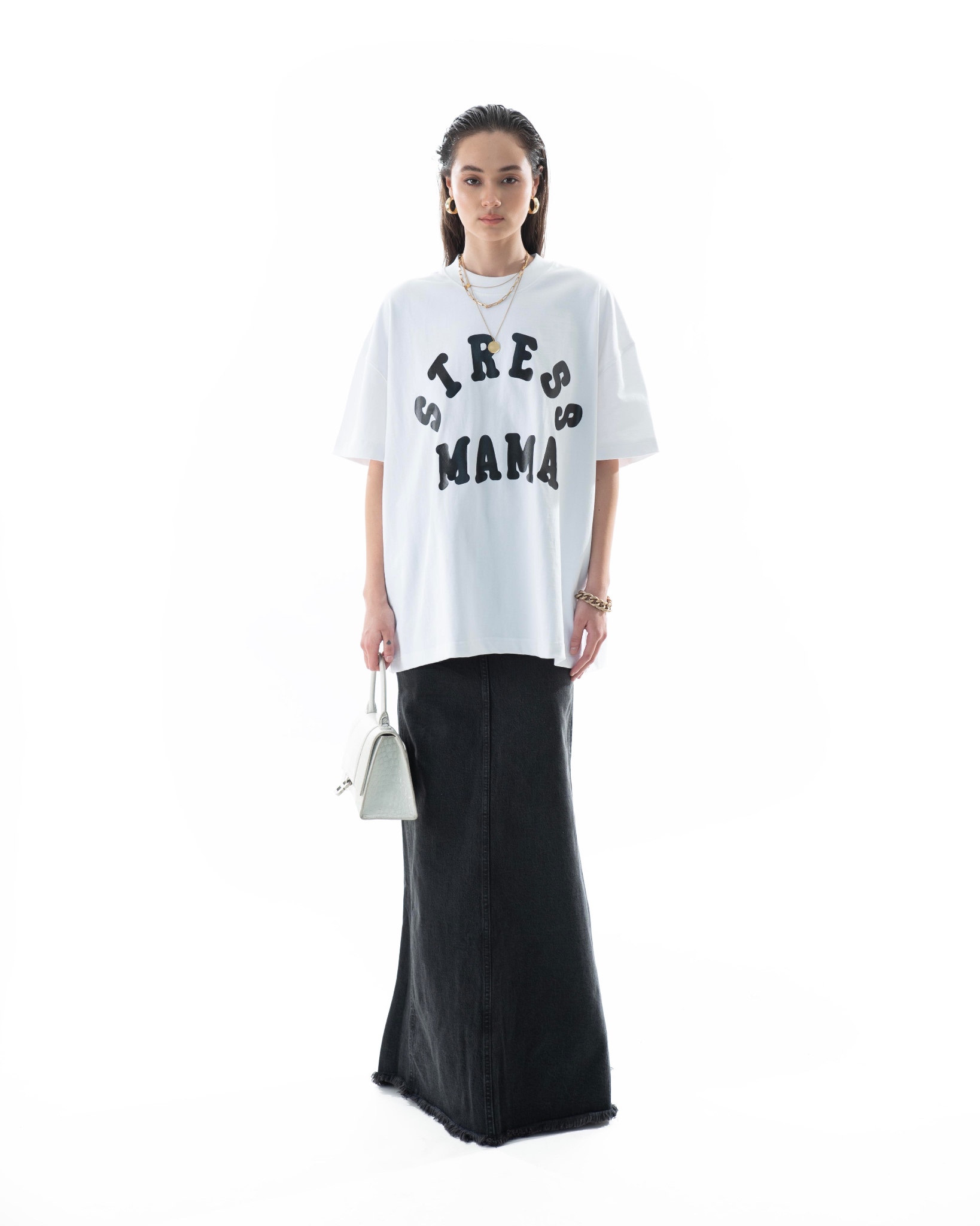 STRESSMAMA CORE T-SHIRT - WHITE