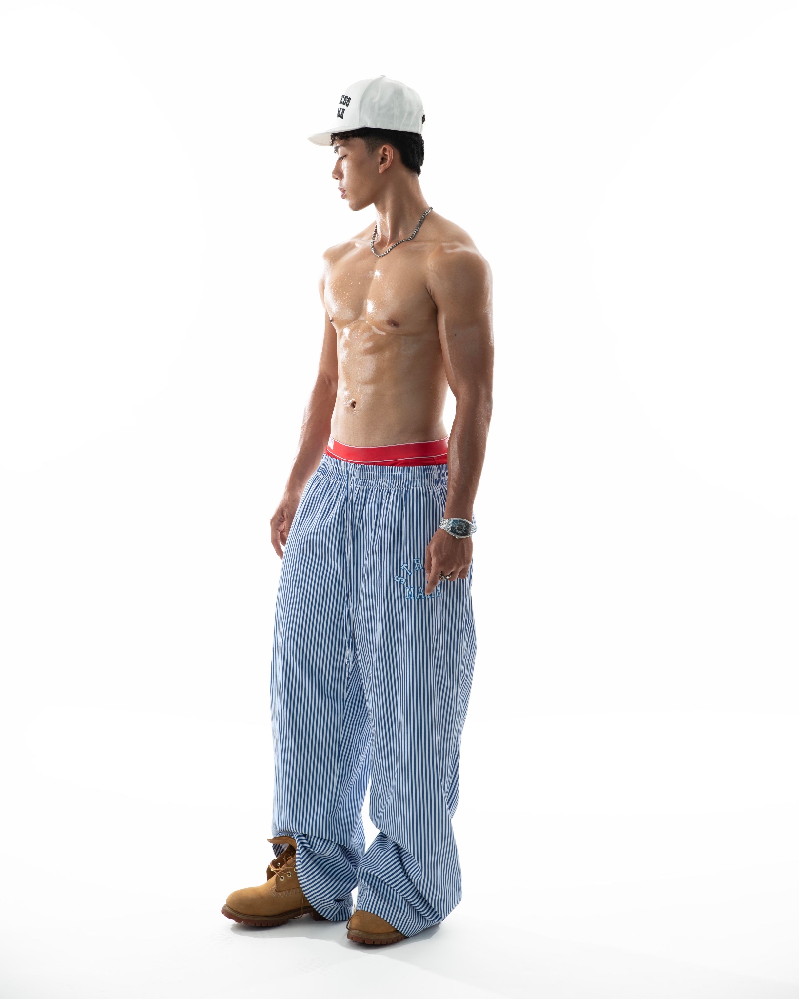 RESORT24 LEISURE PANTS - BLUE STRIPE