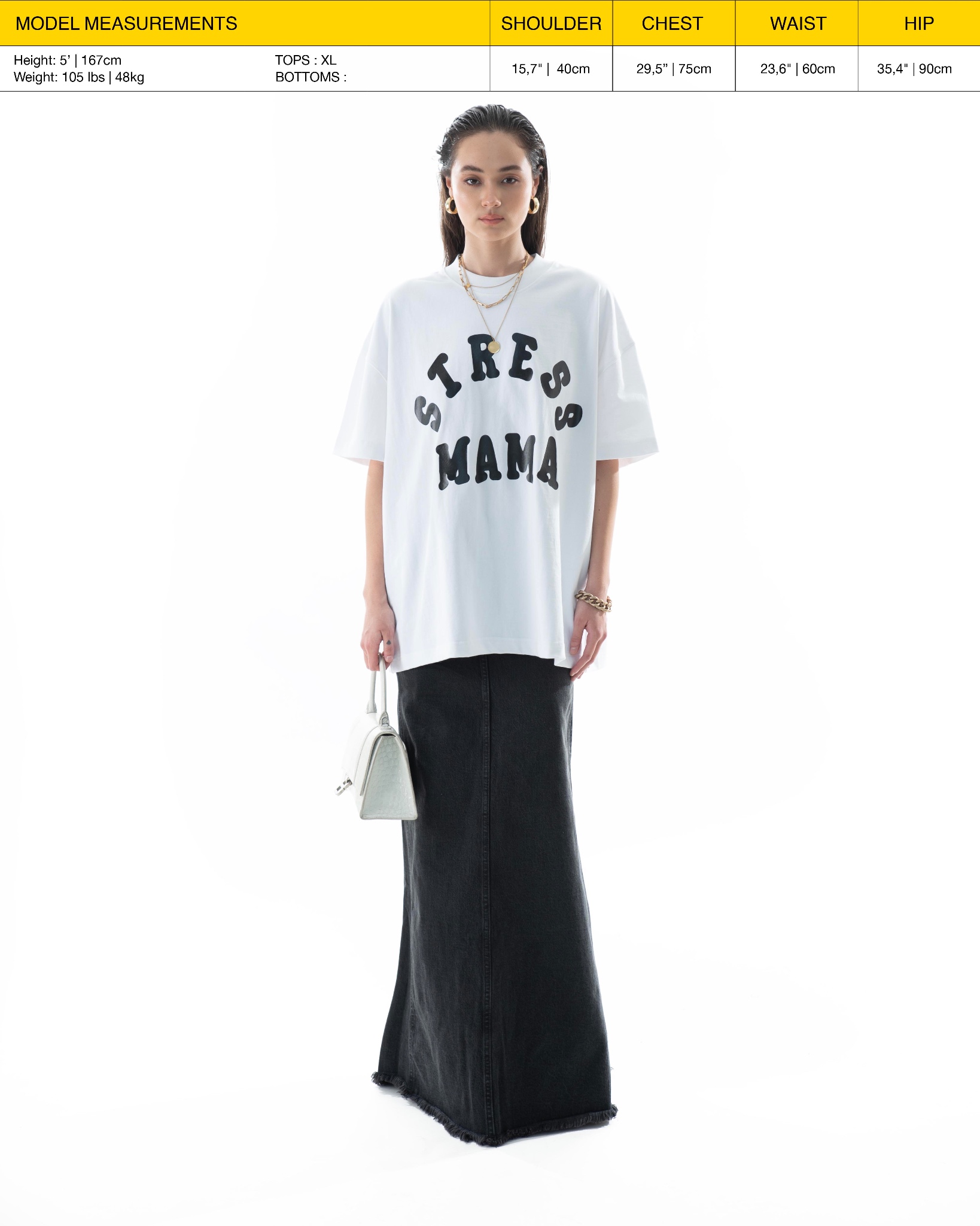 STRESSMAMA CORE T-SHIRT - WHITE