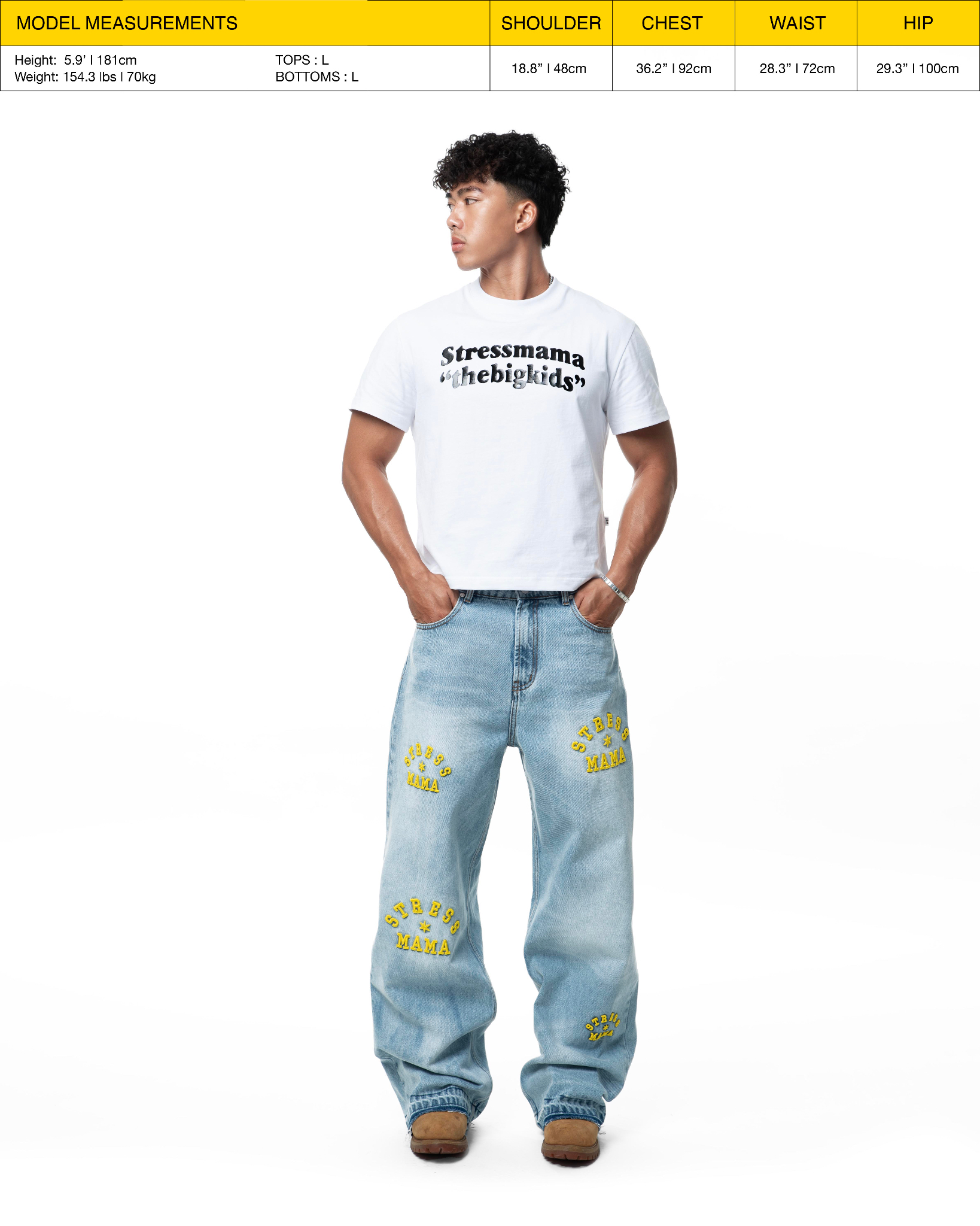 SSMA LOGO JEANS - BLUE