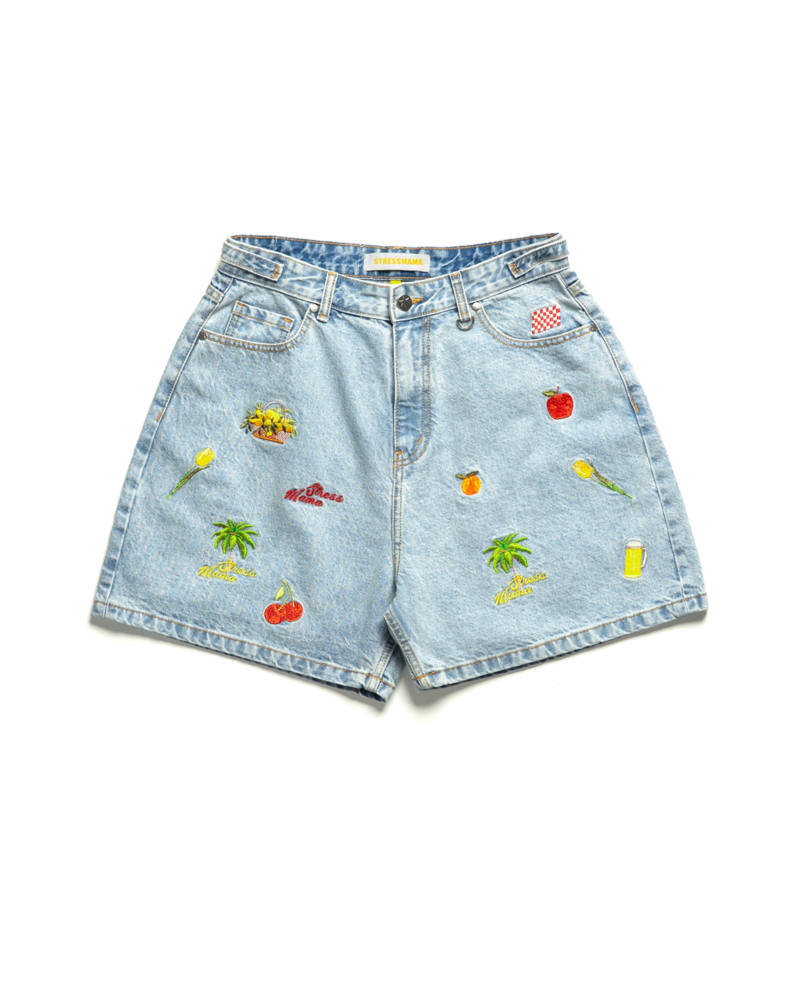 SSMA TROPICALISMO DENIM SHORTS - BLUE