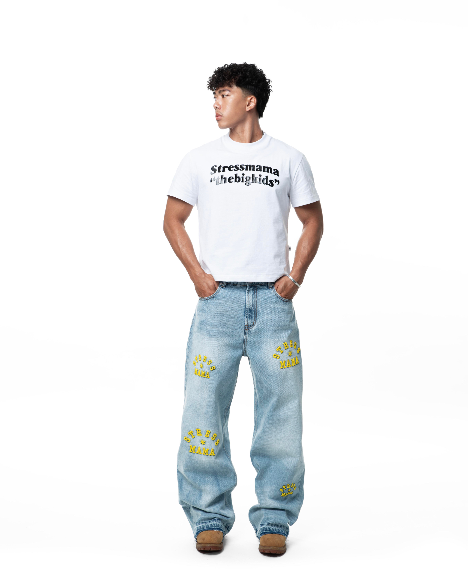 SSMA LOGO JEANS - BLUE