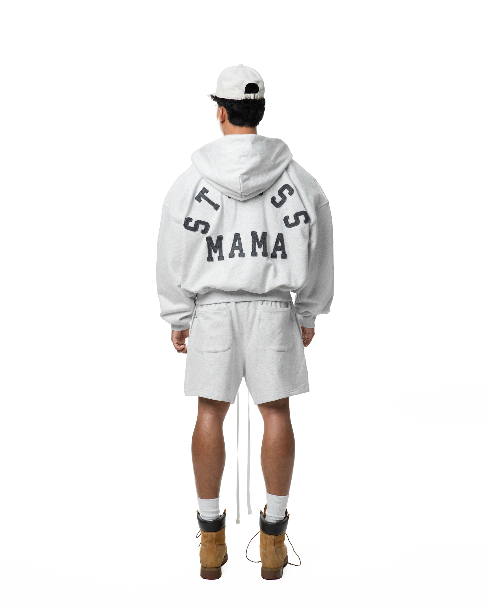 SSMA LOGO ZIP HOODIE - GREY