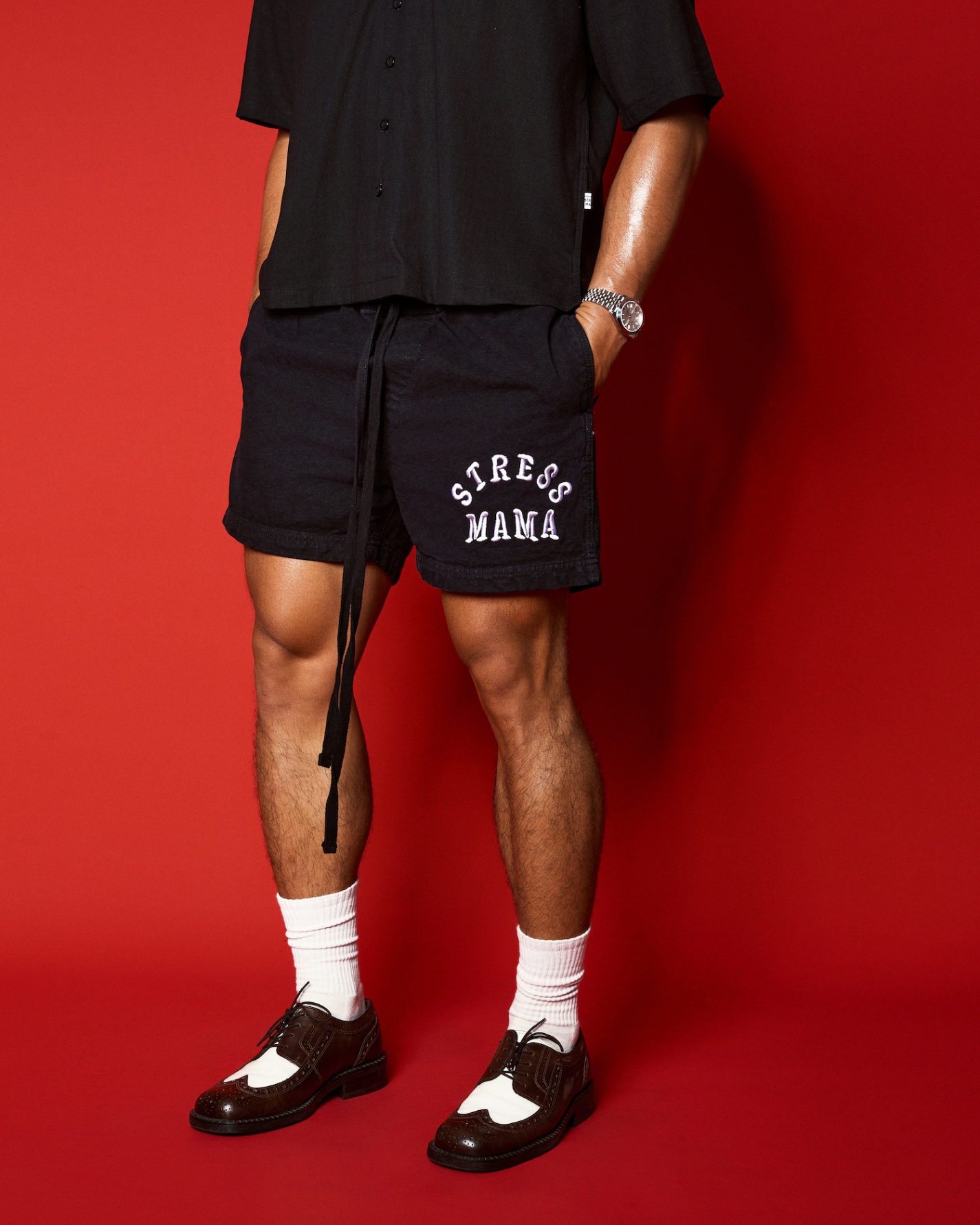 SSMA CORE CANVAS SHORTS - BLACK